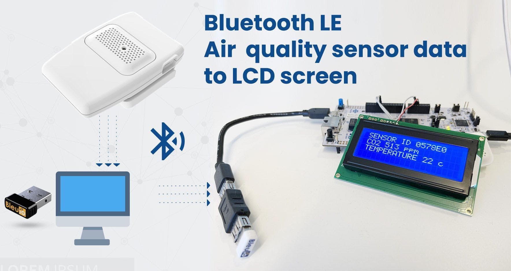 featured image - Show Bluetooth LE Sensor Readings on LCD Screen Connected to STM32 