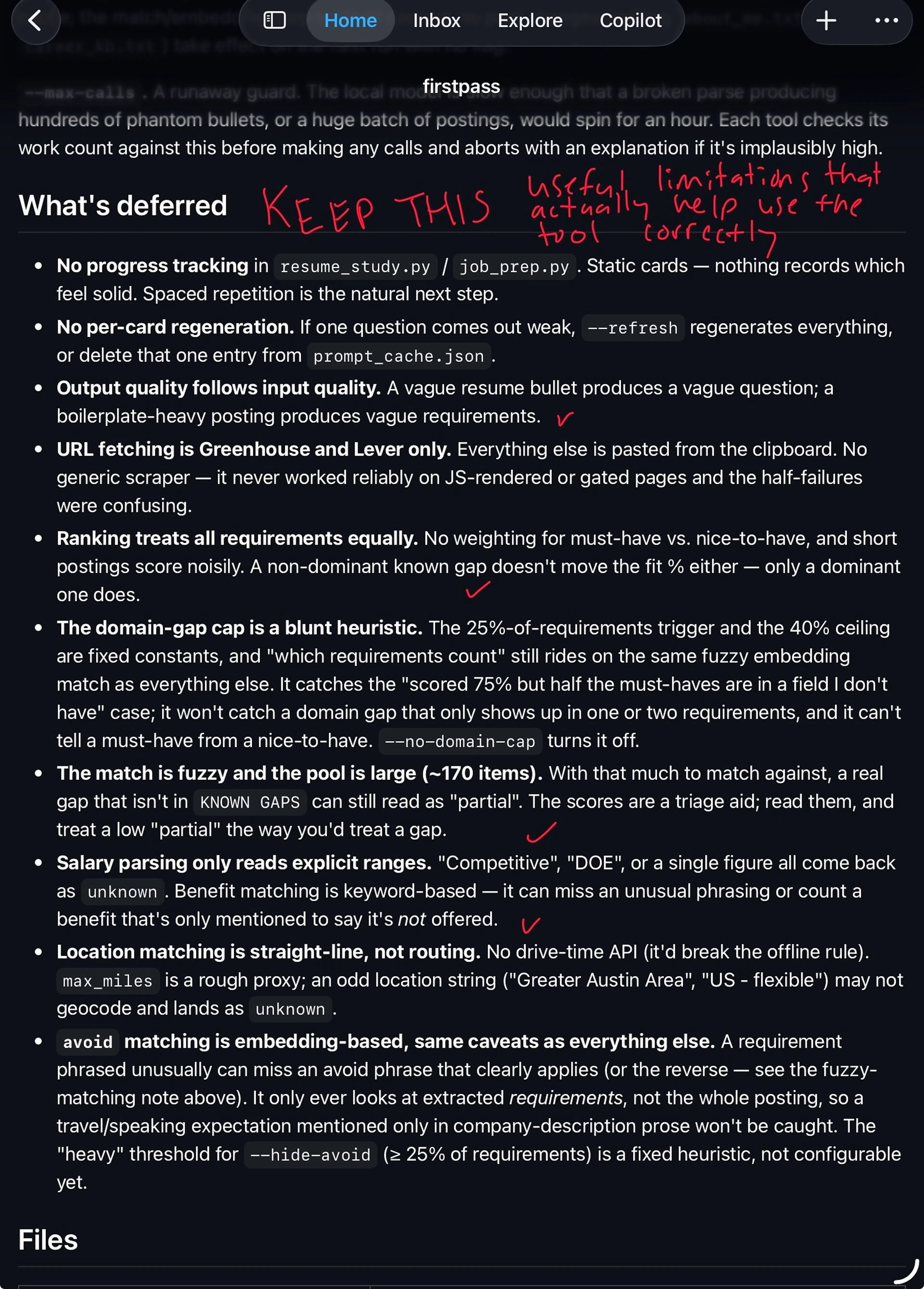"What's deferred" with KEEP THIS