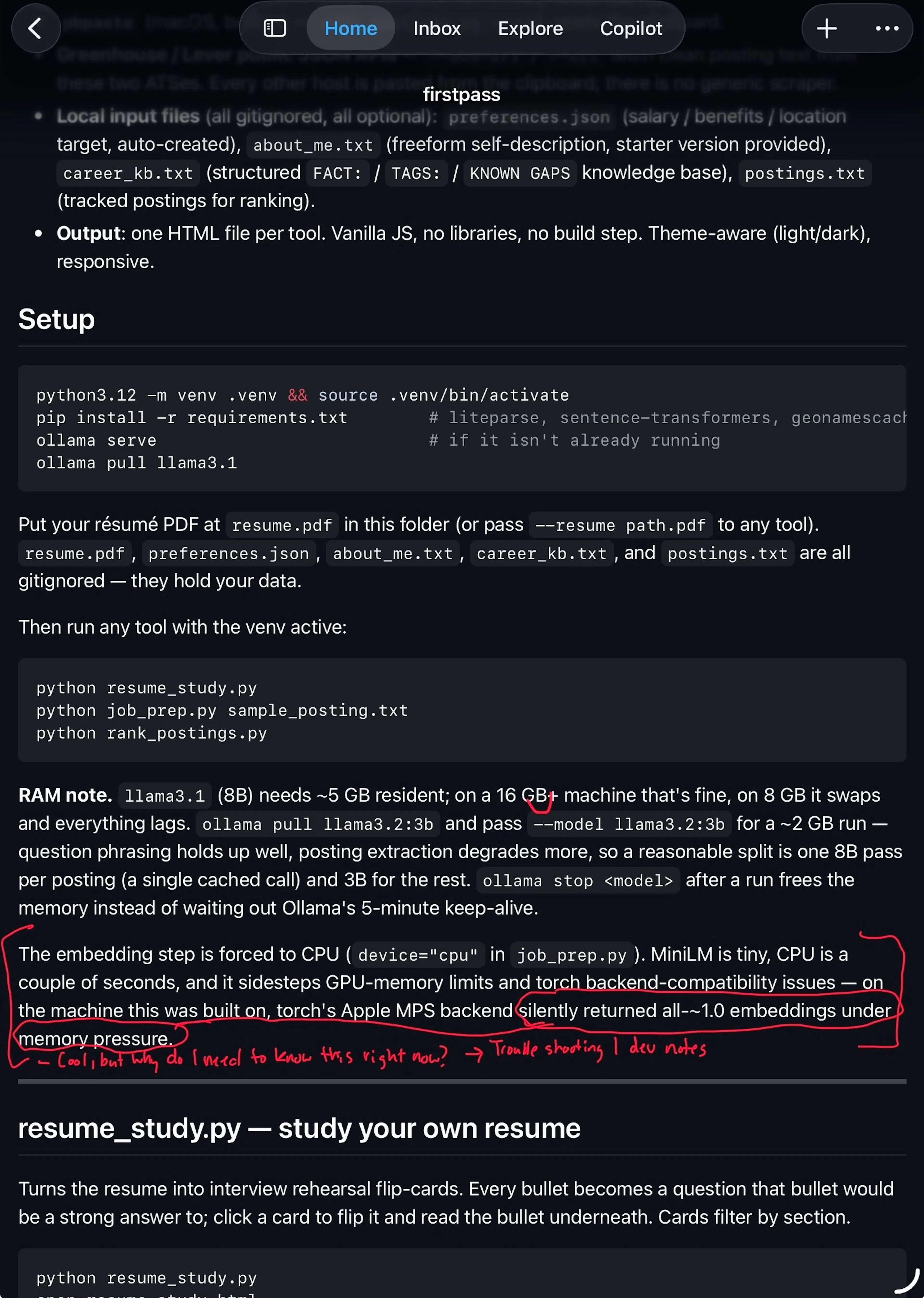 CPU/MPS paragraph with red markup