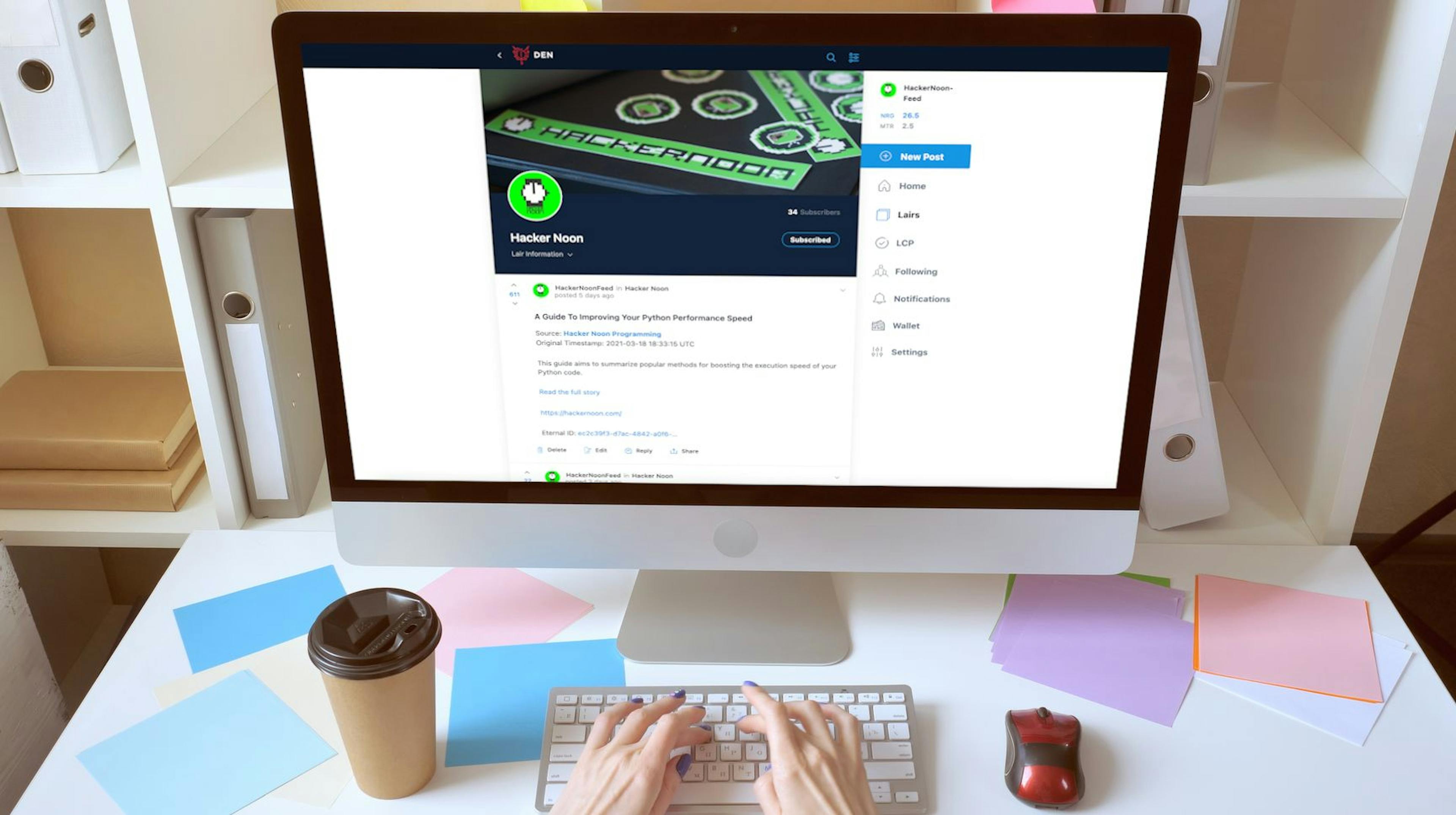 featured image - Hacker Noon's Lair on DEN.social is now LIVE!!