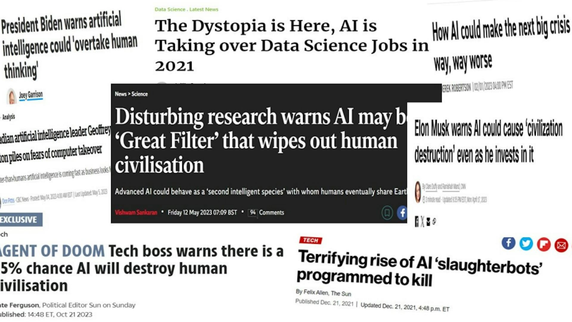 featured image - Fobia a la IA: cómo los titulares de las noticias influyen en el miedo público a la inteligencia artificial