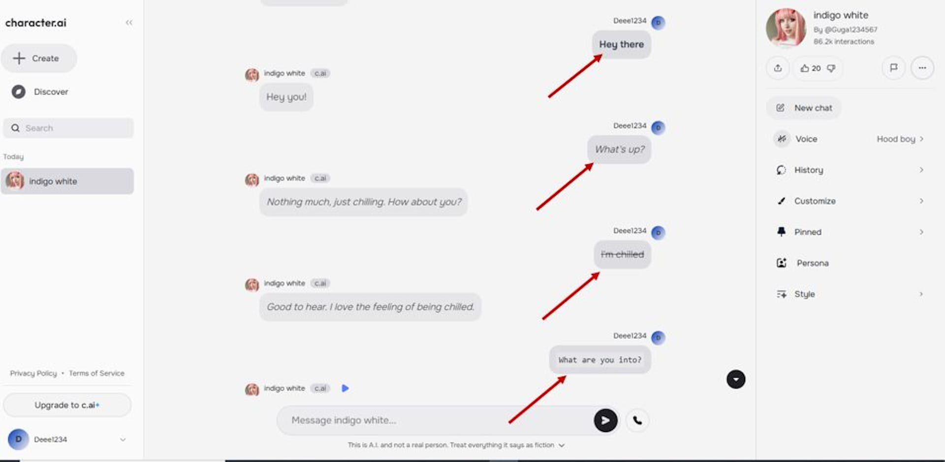 Character AI Commands
