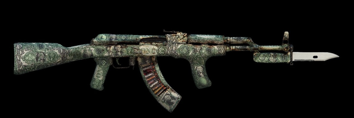 featured image - Soldier Turned Sculptor Brings AK47s and NFTs Together on the Blockchain