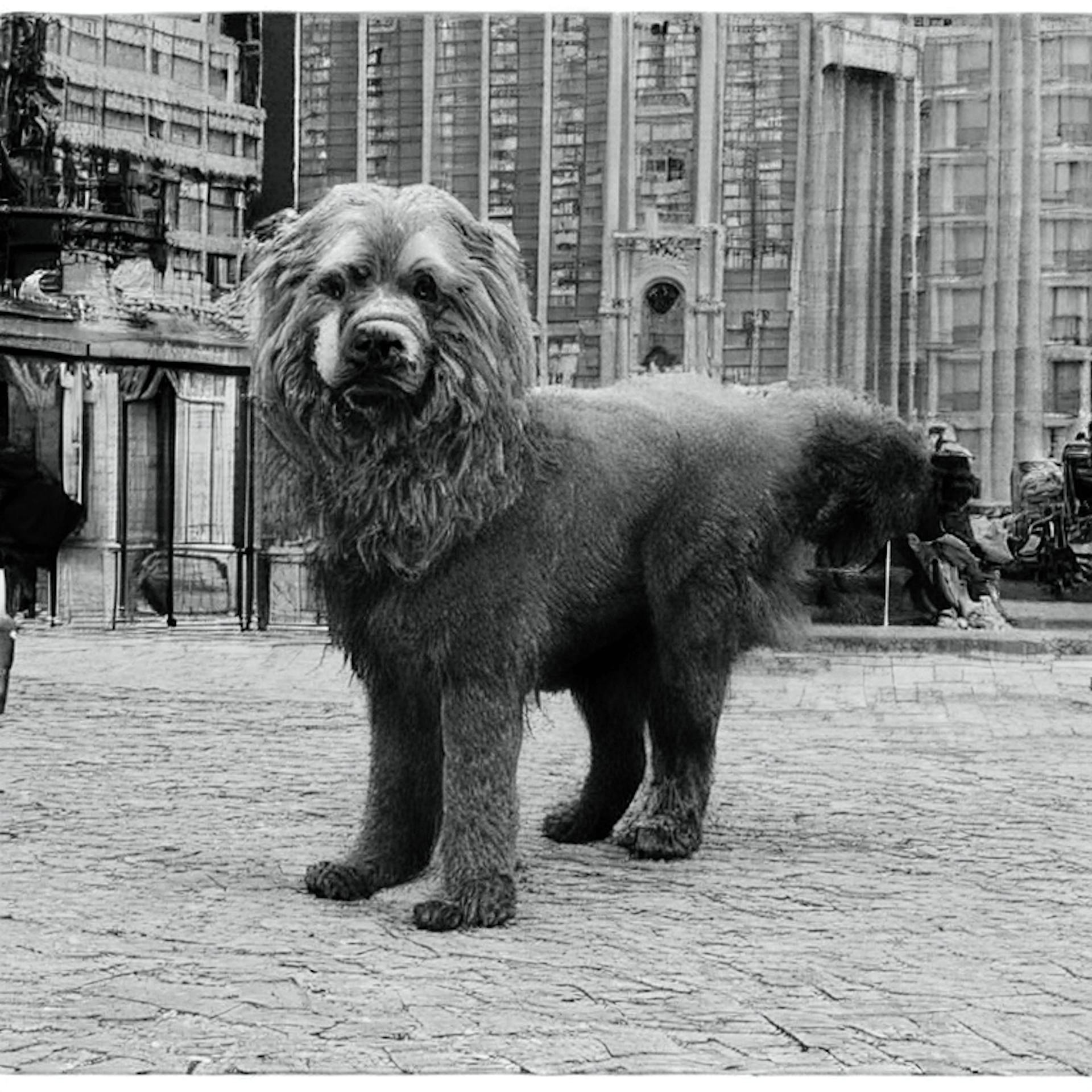 chien lion - modèle rdm