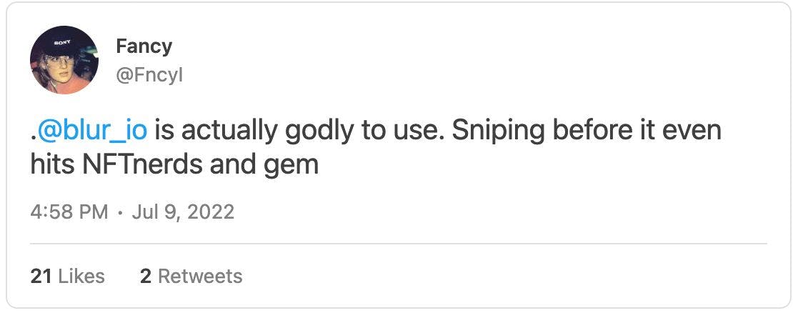 featured image - Chụp lén NFT Aggregator Blur 🚅