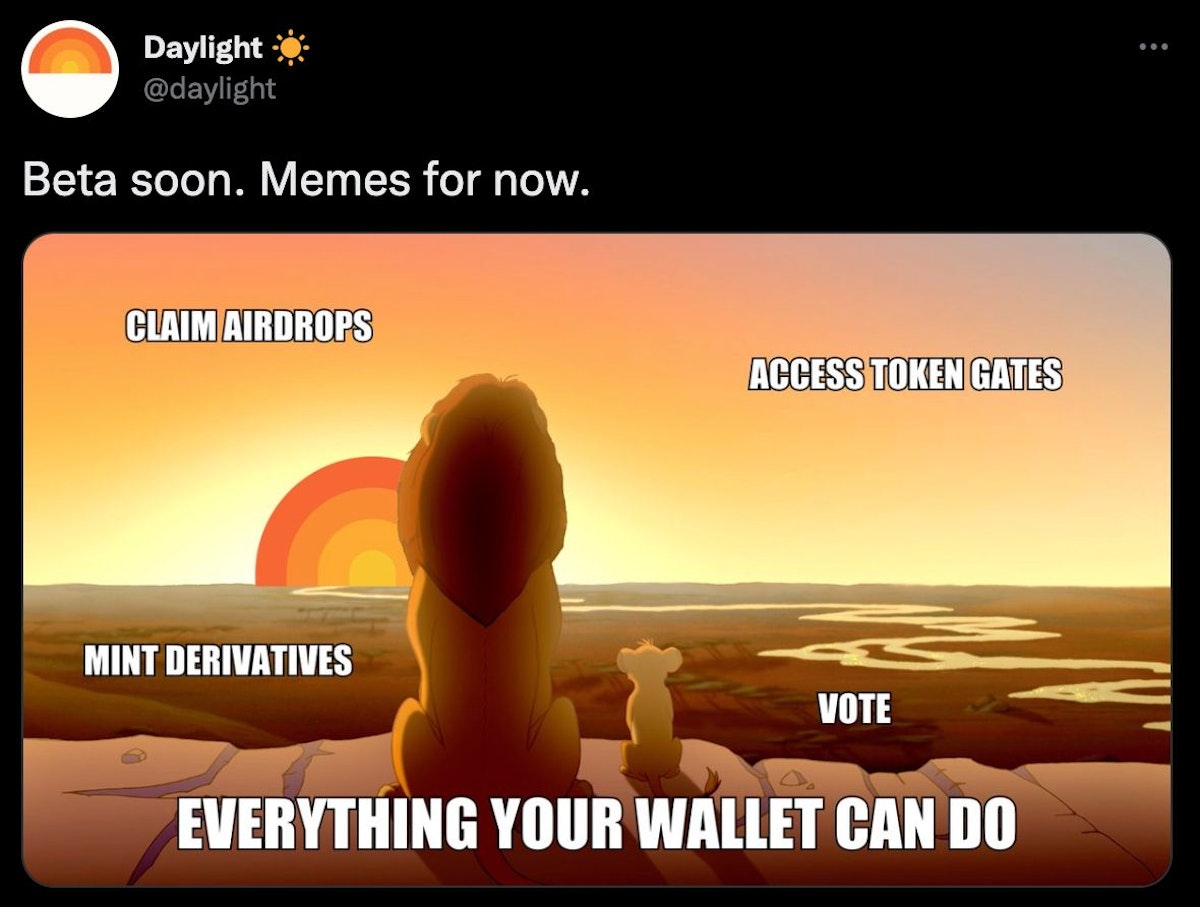 featured image - Dawn is Breaking for the Daylight NFT WAllet