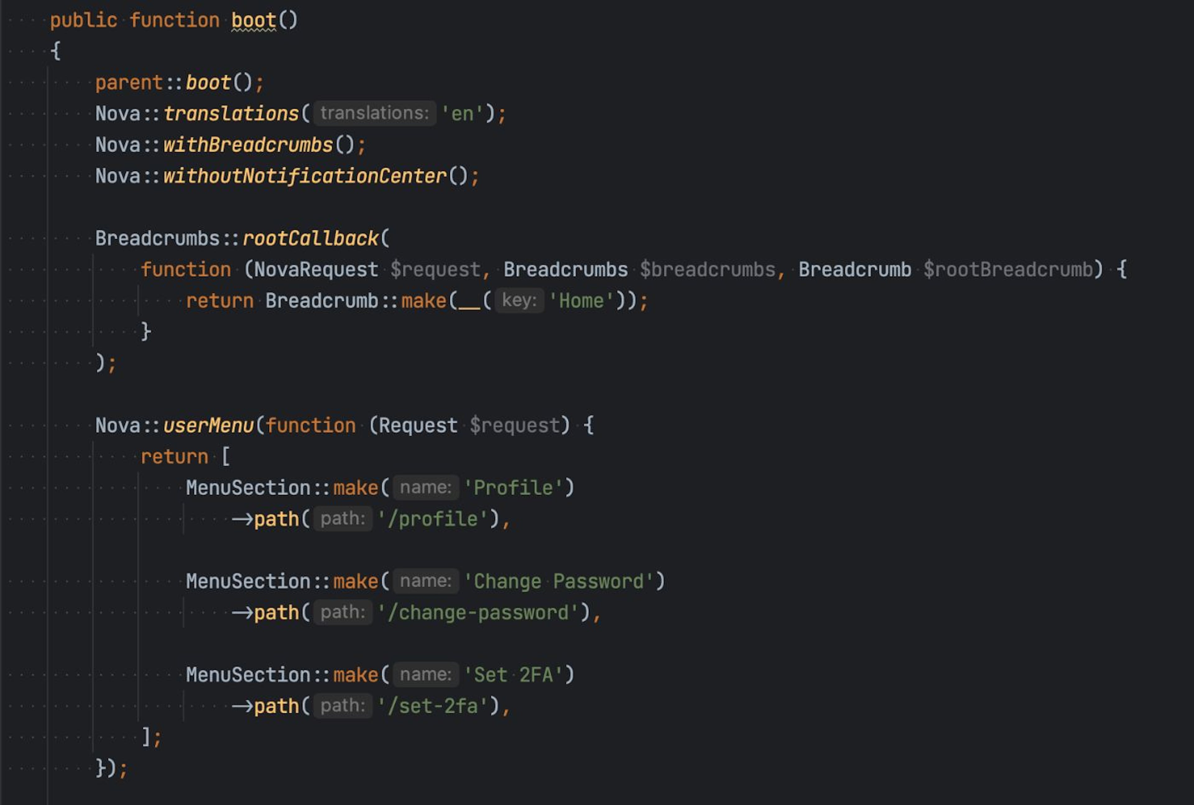 Laravel Nova en action