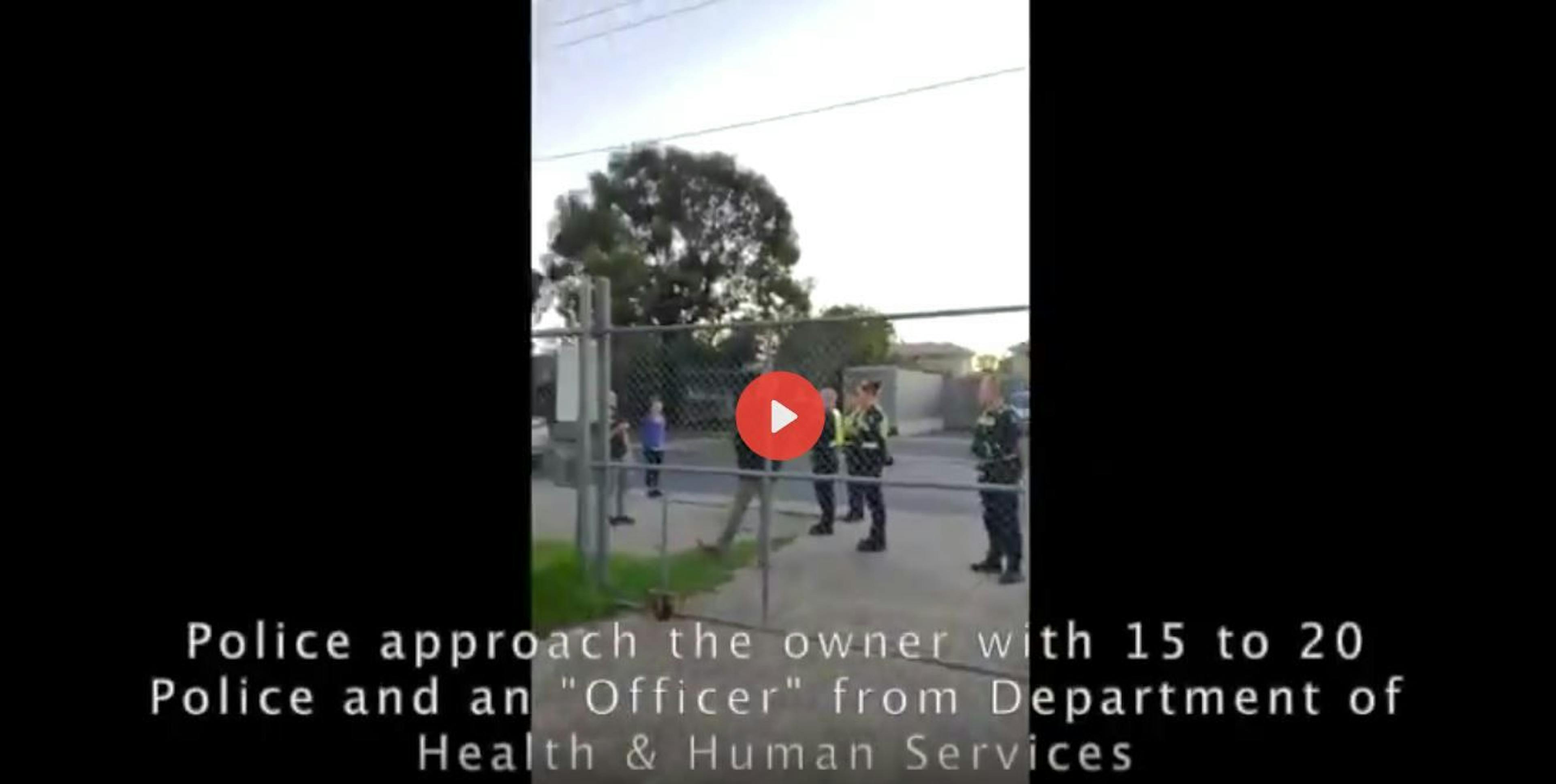 Victoria Police Begin Their Targetting & Harassment