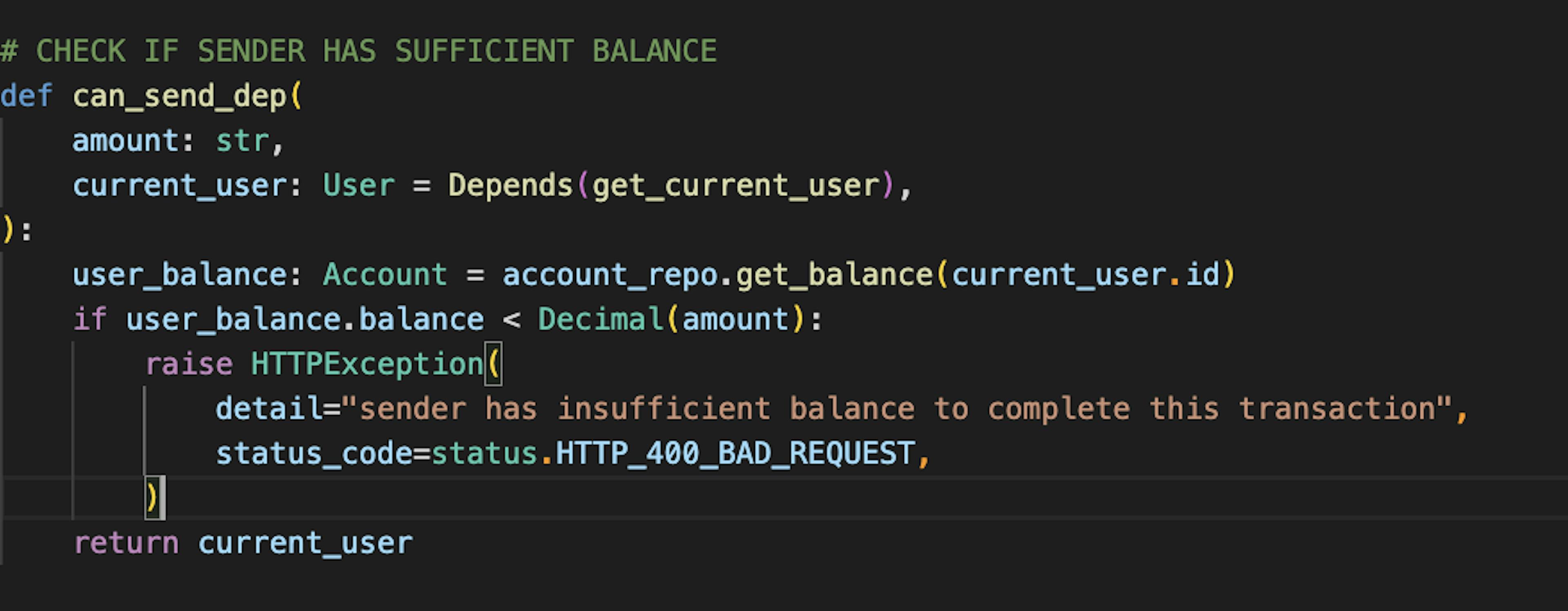 Can I carry out this transaction pipe for transfer route