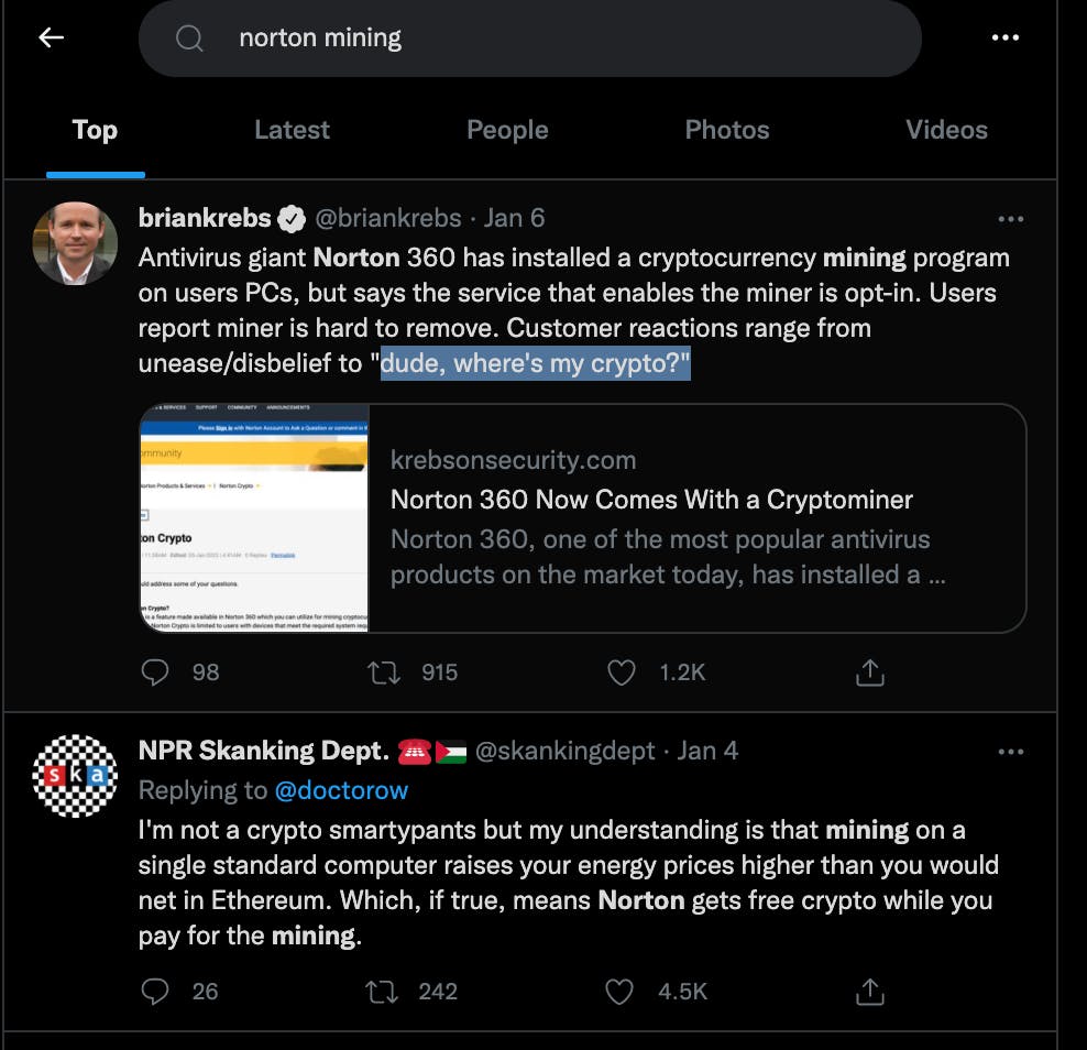 Norton Antivirus: How To Kill a Brand With Cryptocurrency | HackerNoon