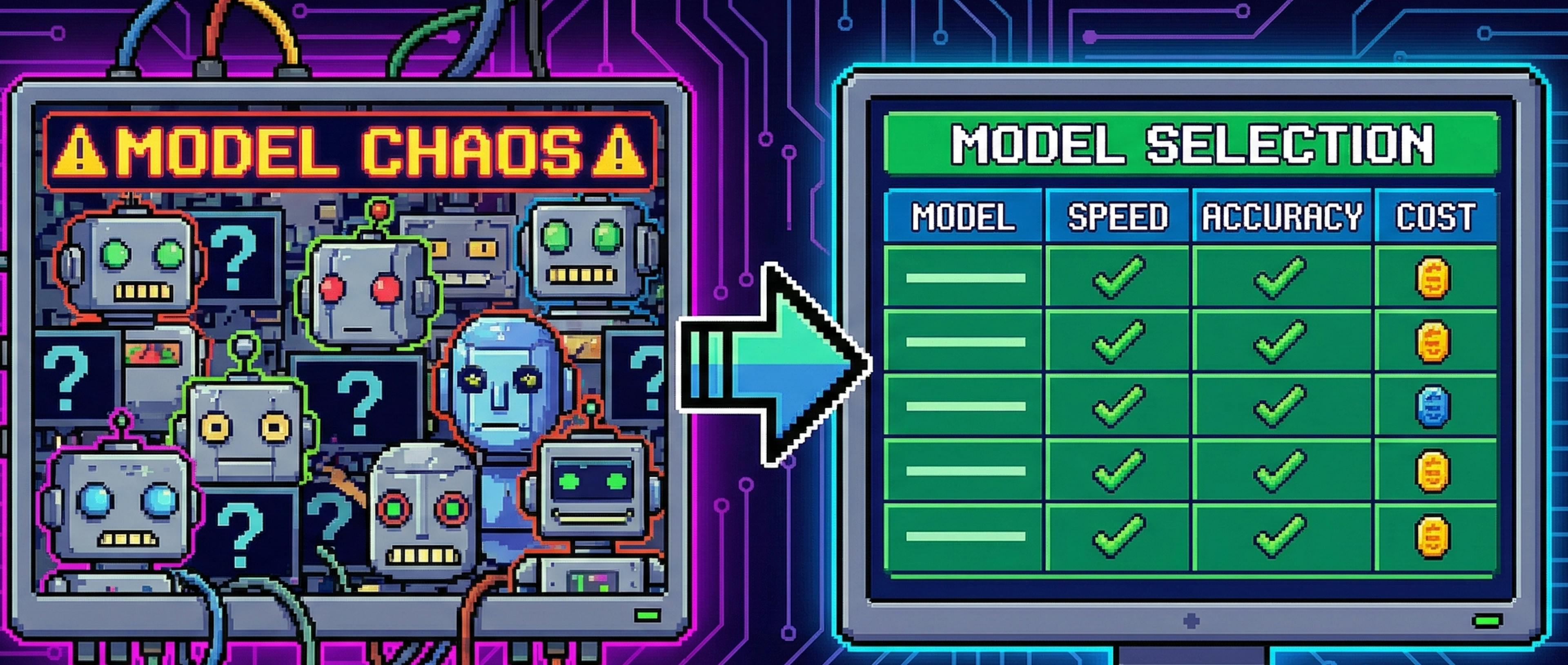 featured image - Choosing an LLM in 2026: The Practical Comparison Table (Specs, Cost, Latency, Compatibility)