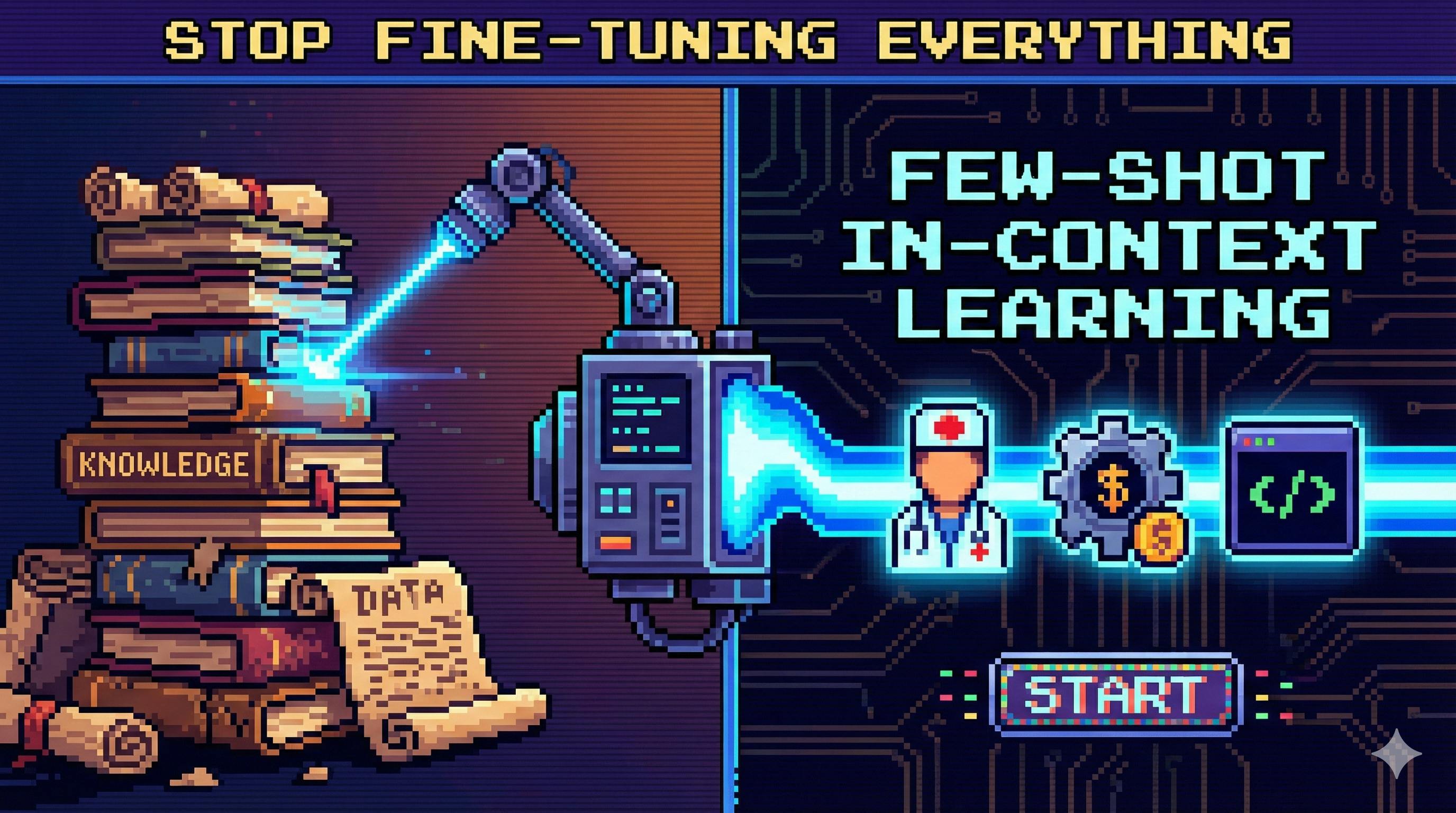featured image - Stop Fine-Tuning Everything: Inject Knowledge with Few‑Shot In‑Context Learning