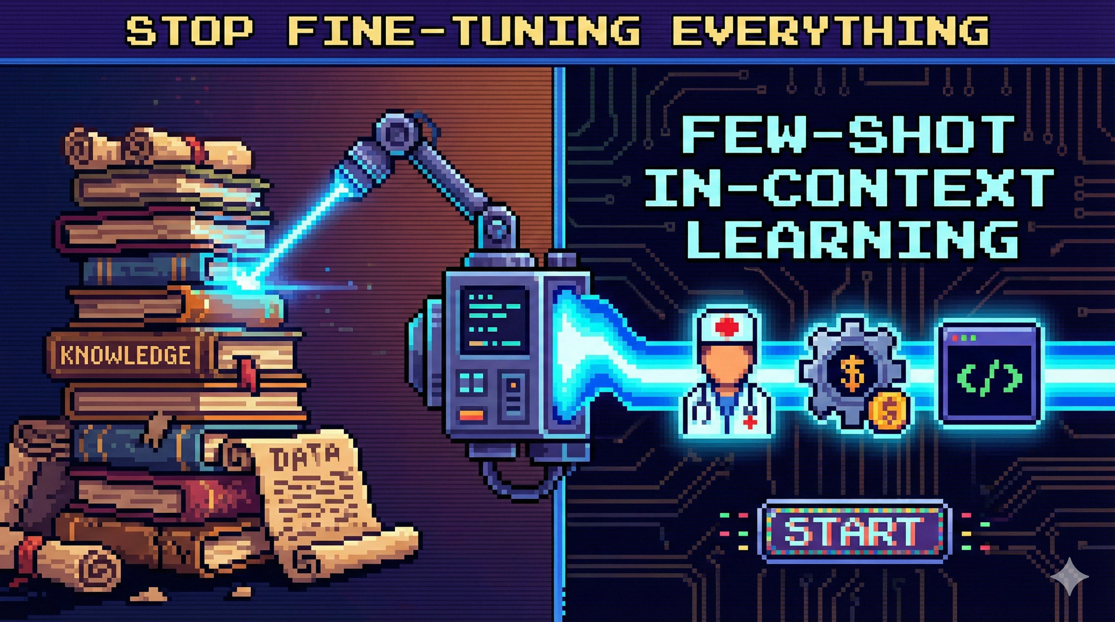 featured image - Stop Fine-Tuning Everything: Inject Knowledge with Few‑Shot In‑Context Learning