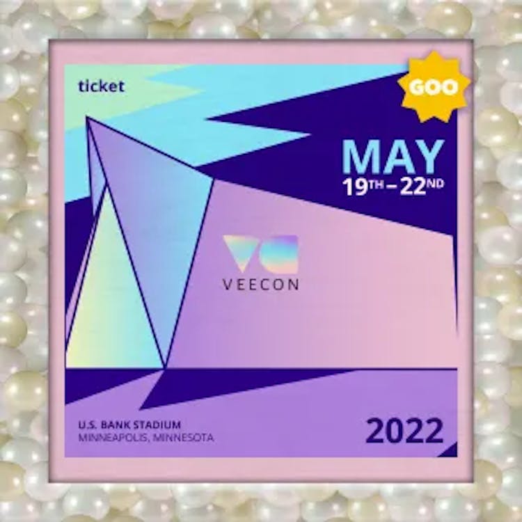 Pearl 2022 Veecon ticket 