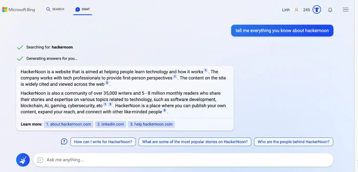 featured image - 새로운 AI(읽기: chatGPT) 기반 Bing Search를 사용해 보는 것은 실제로 어떤가요?