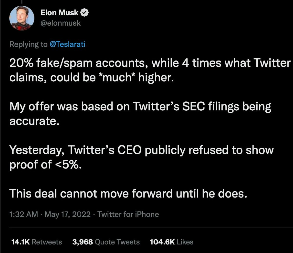featured image - Musk a publiquement affirmé que les documents de la SEC de Twitter étaient inexacts, alors qu'il était incapable de fournir des preuves devant le tribunal