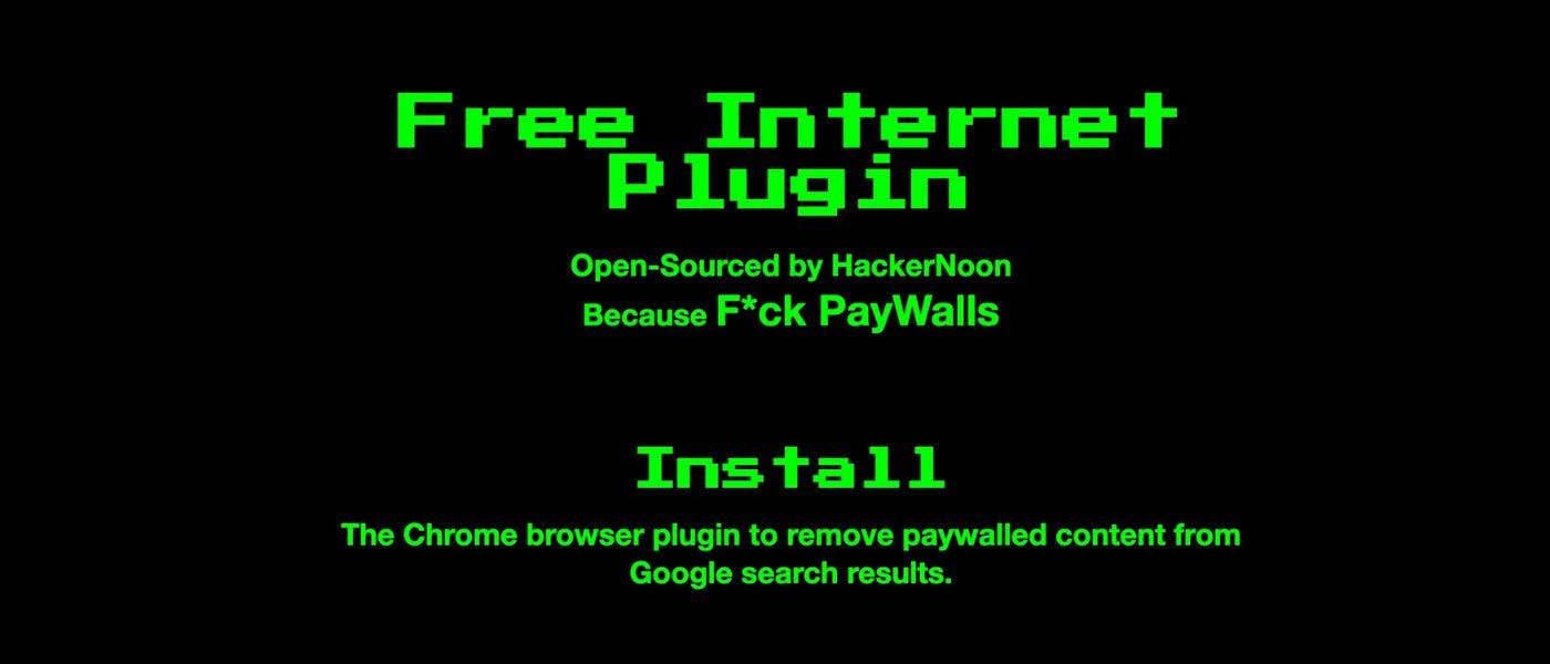 featured image - Free Internet Plugin by HackerNoon