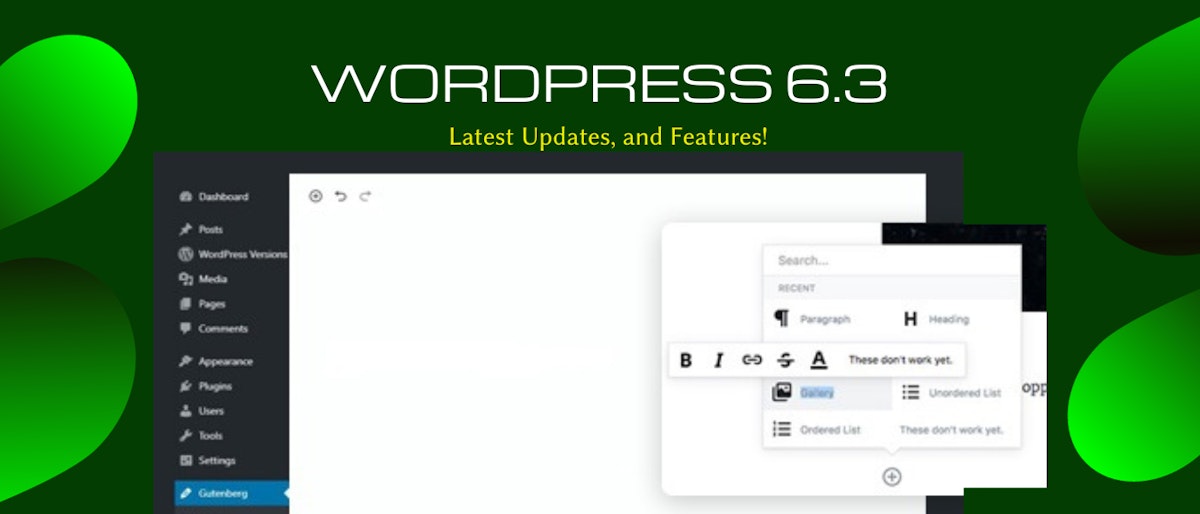 featured image - Overview of WordPress 6.3 ("Lionel"): Explore Gutenberg's Latest Updates, & Performance Improvements