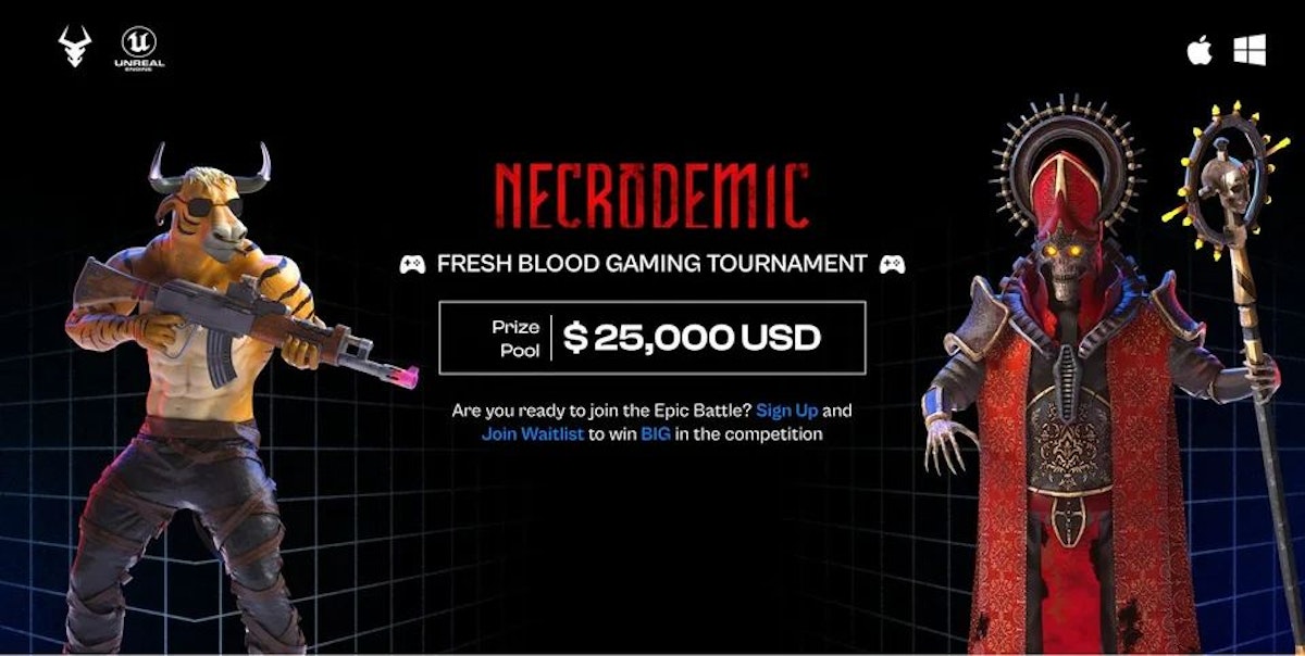 featured image - Necrodemic - Blockchain Free to Play & Earn Crypto Game