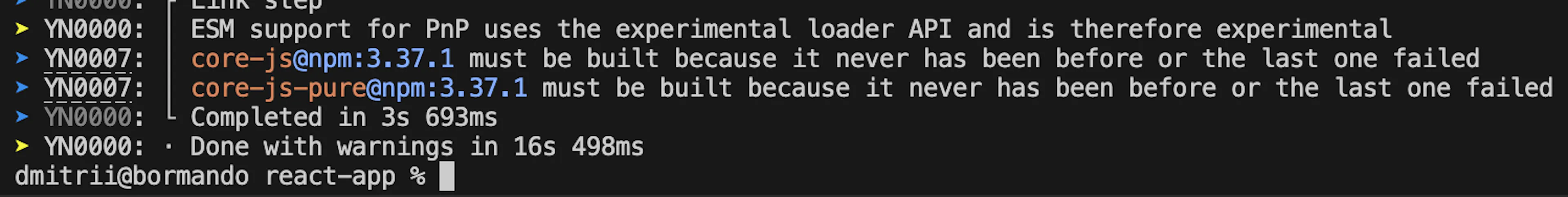 Generate lock files with yarn and install dependencies