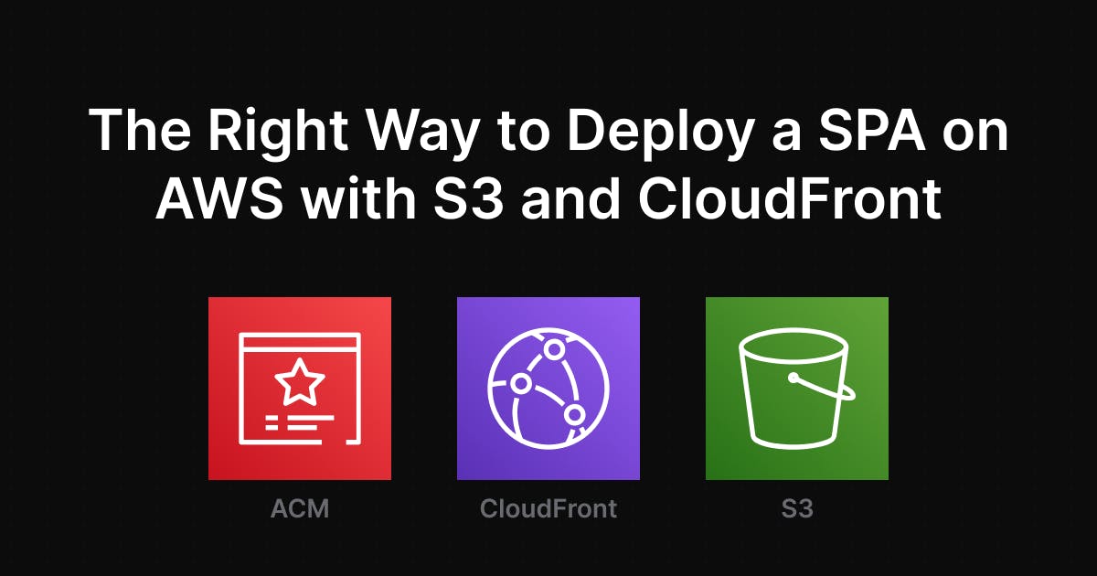 How to Deploy a SPA on AWS With S3 and CloudFront: The Right Way to Do It