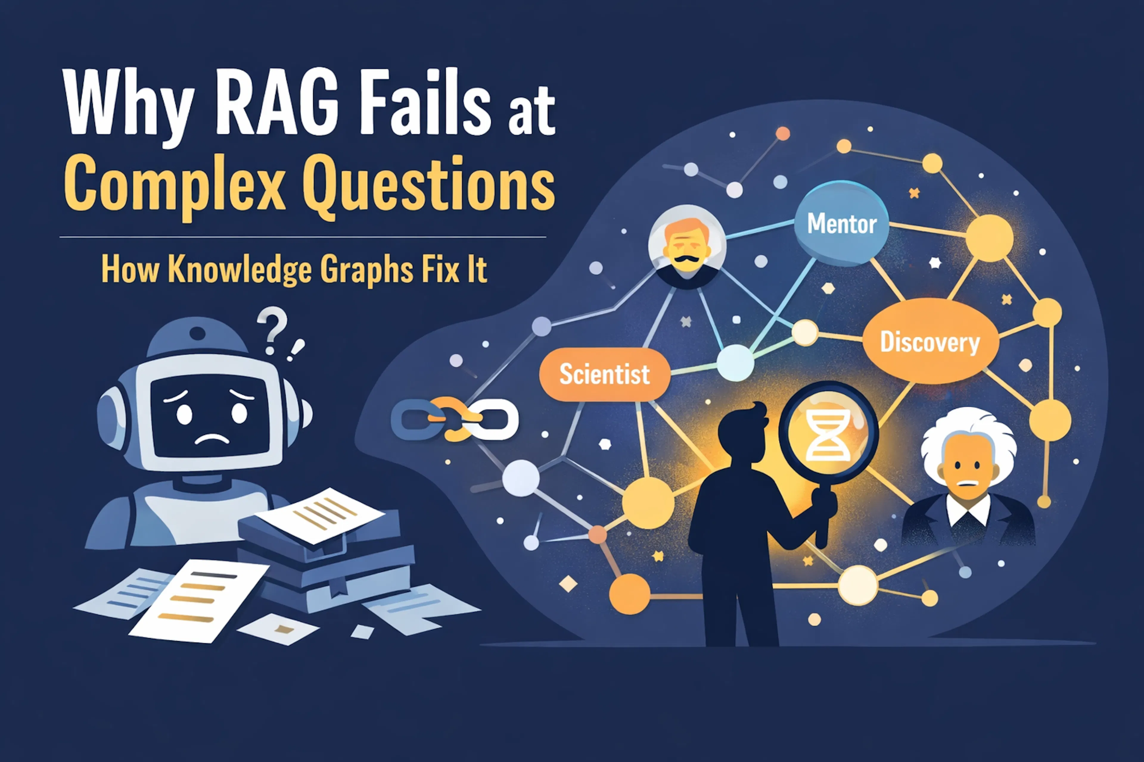 featured image - Why RAG Is Failing at Complex Questions (And How Knowledge Graphs Fix It)