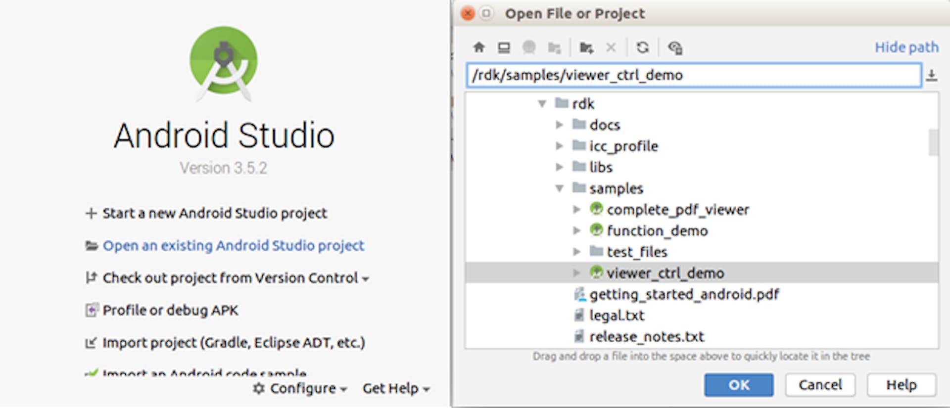 Starten Sie Android Studio