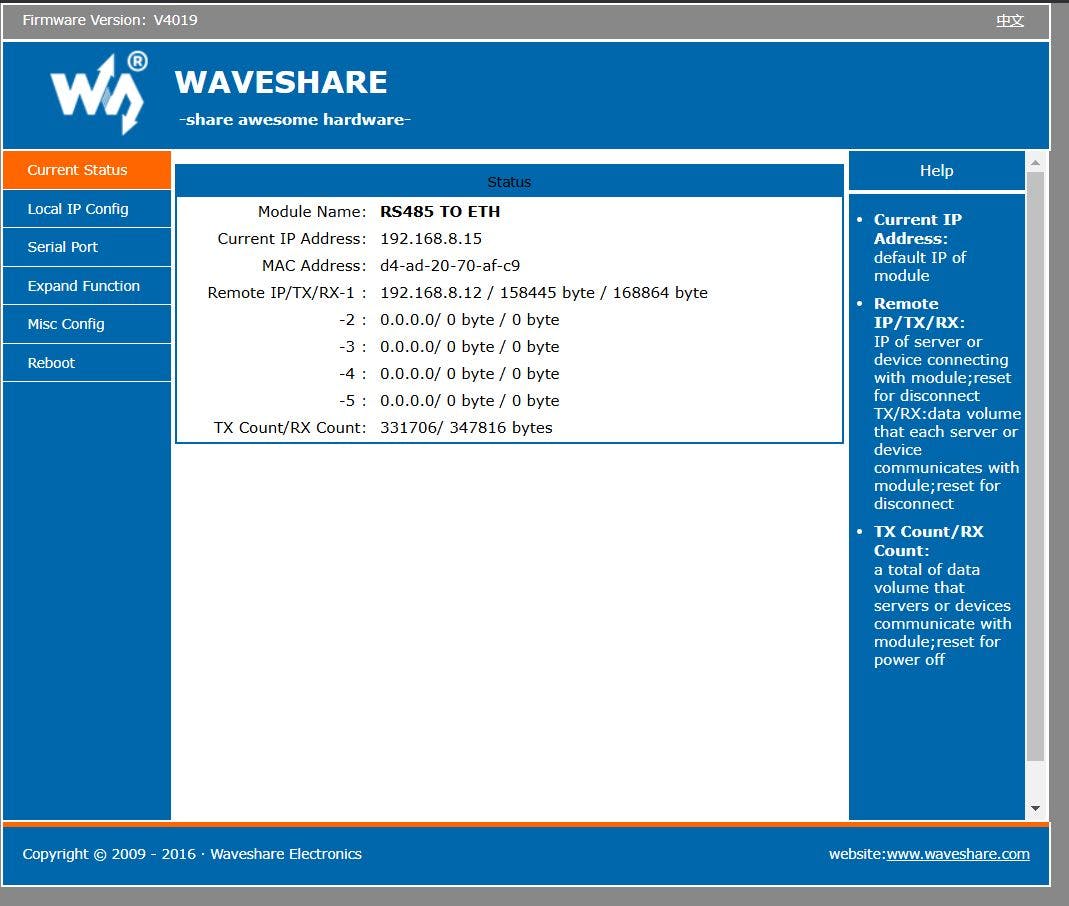 Waveshare homepage