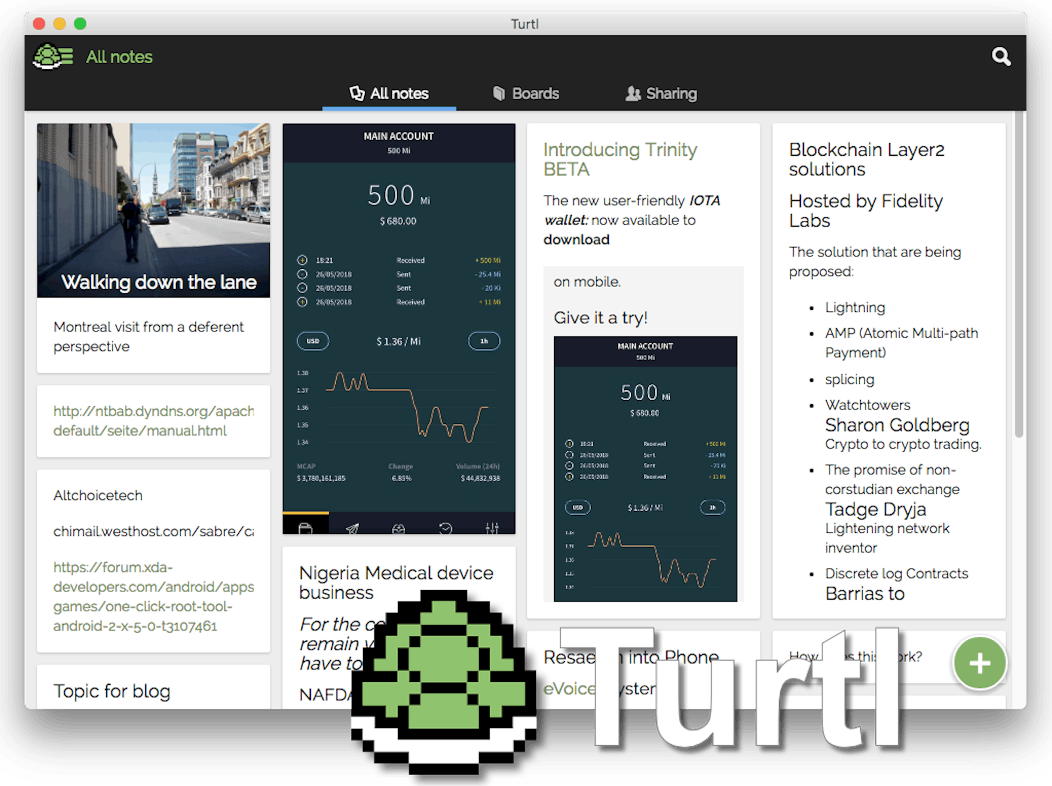Turtl app