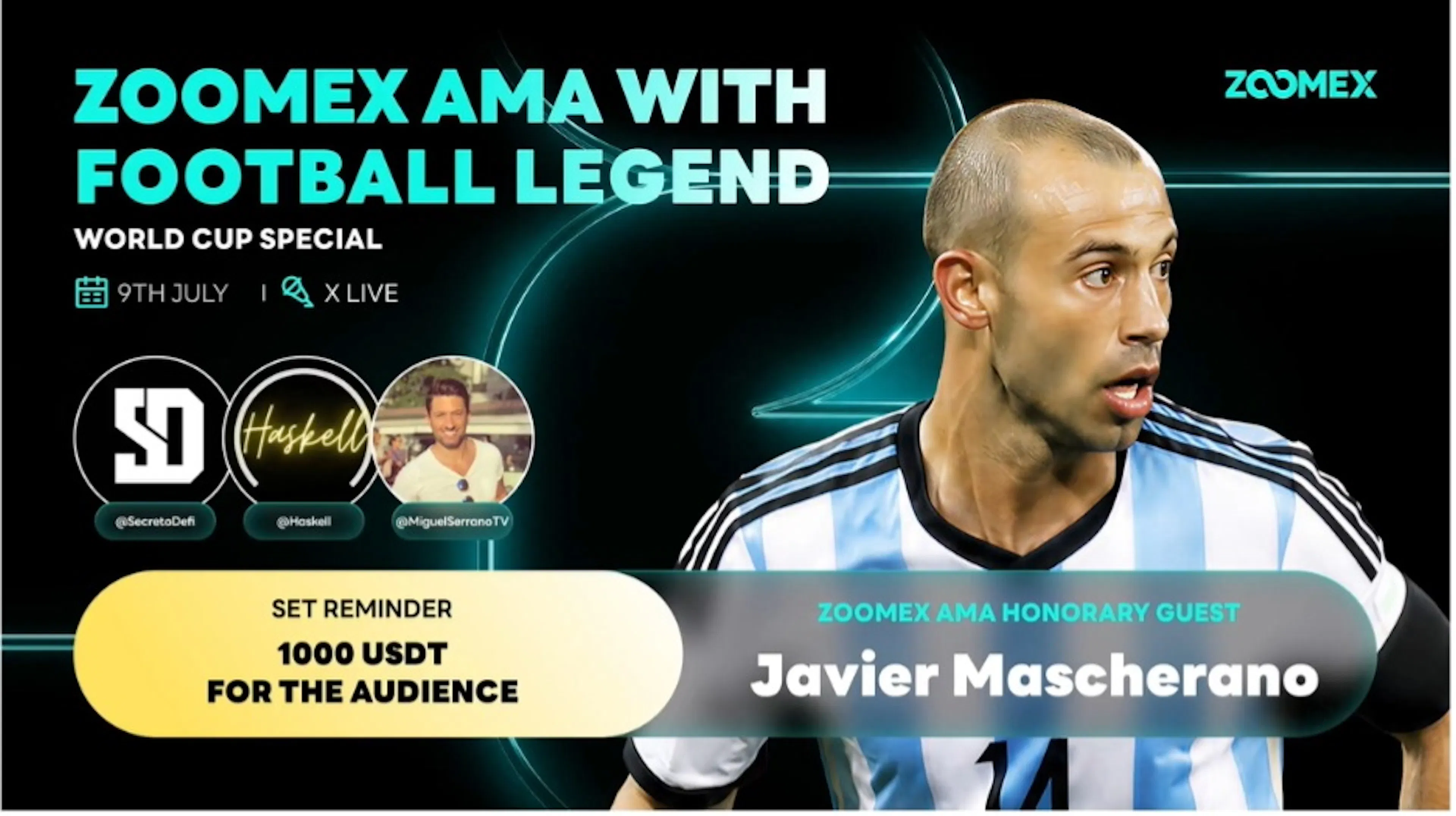 featured image - Zoomex X Space Recap With Javier Mascherano and The World Cup Panel
