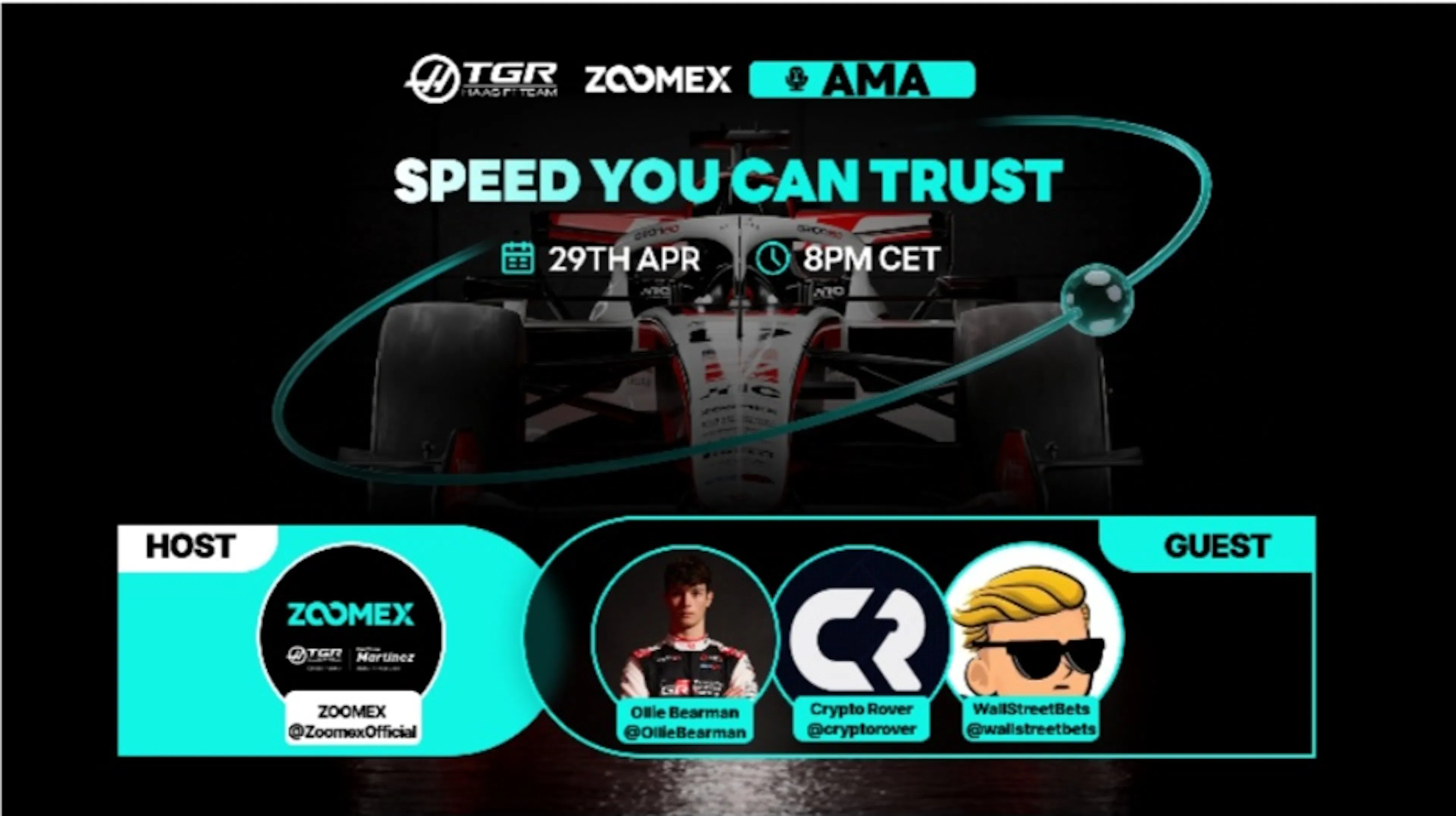 featured image - Zoomex X Space Recap With Ollie Bearman and Crypto KOLs