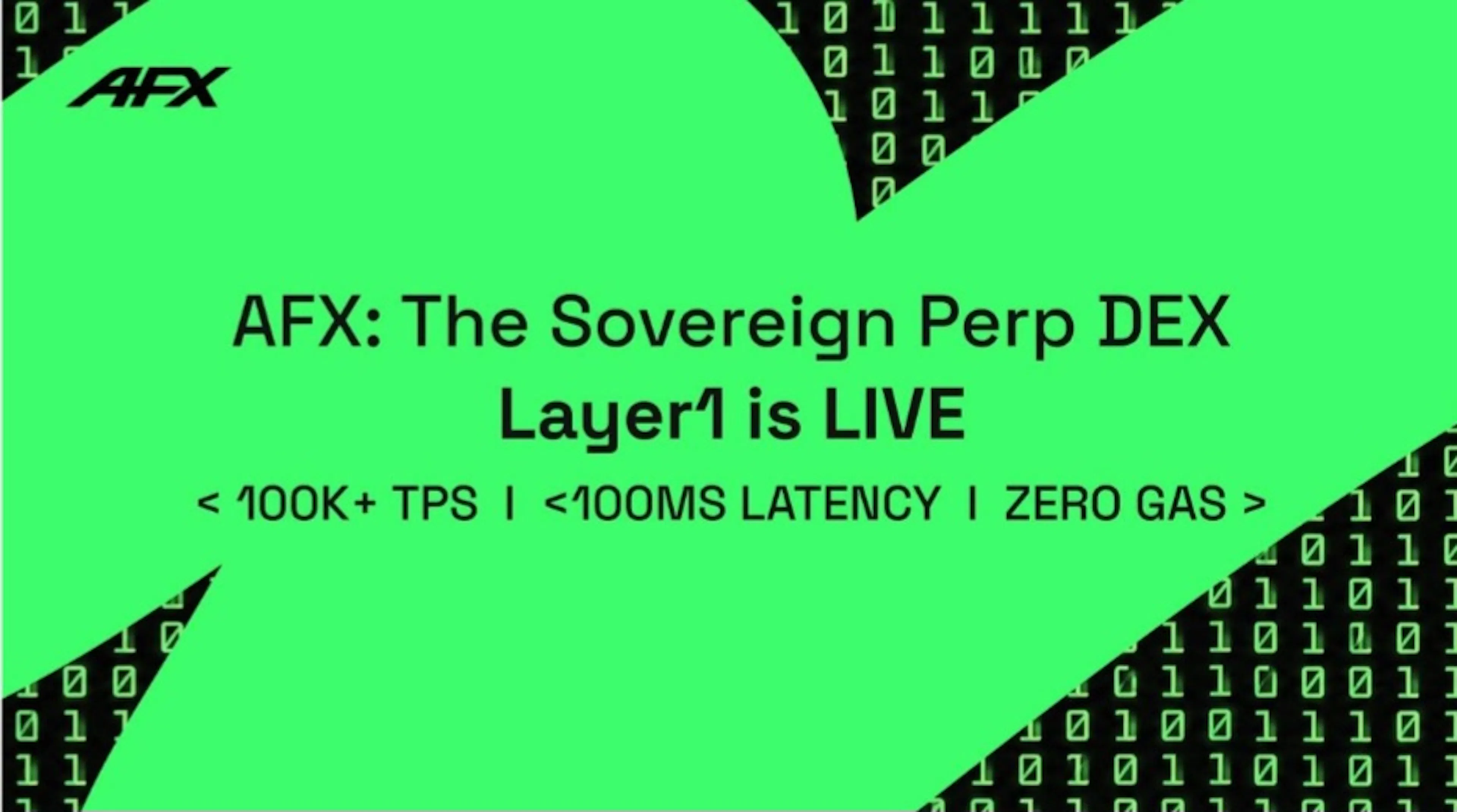 featured image - AFX Launches Sovereign Layer 1, Providing an Optimized Execution Environment for On-chain Perp DEXes