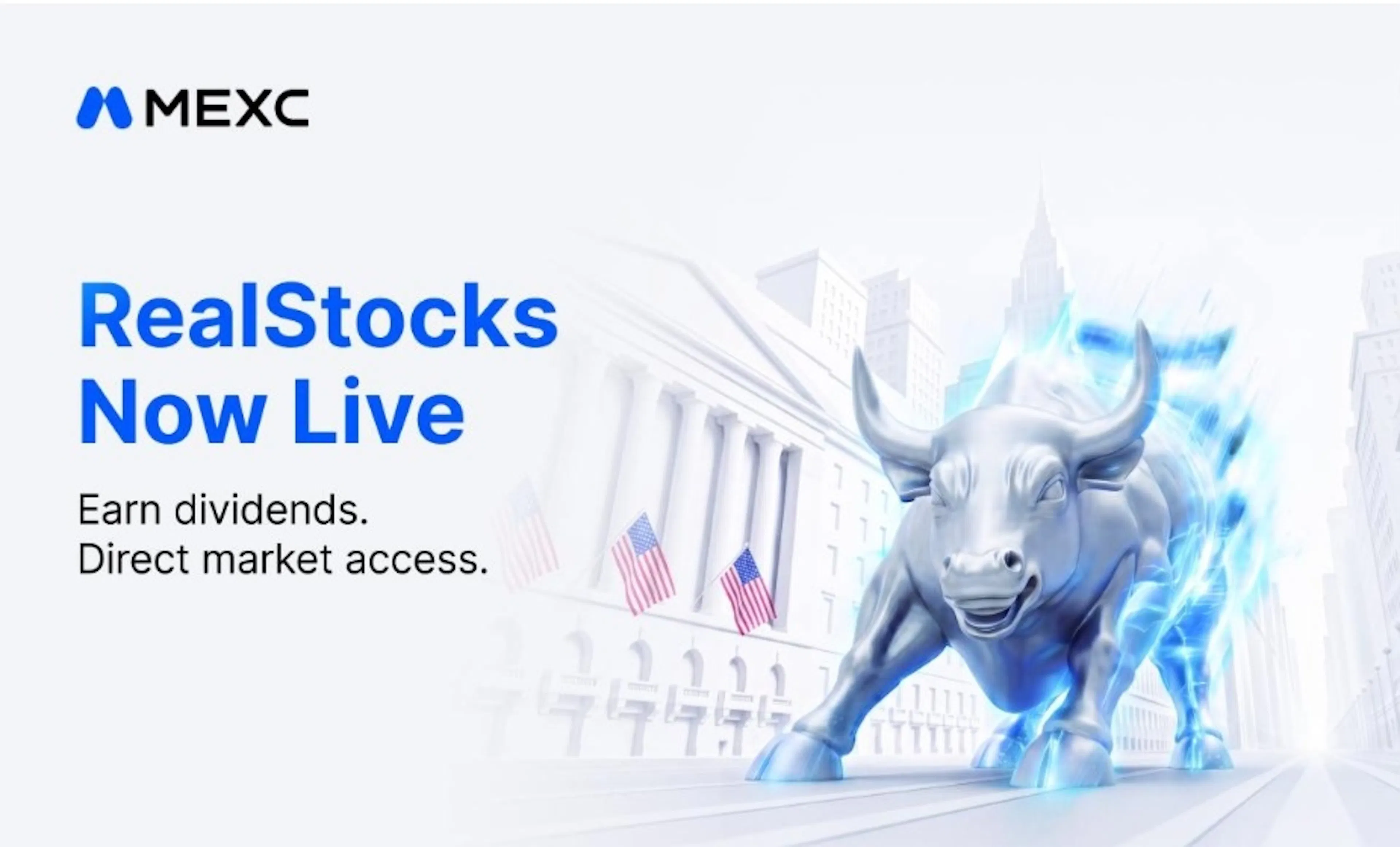 featured image - Crypto Meets Wall Street: MEXC Unveils 'RealStocks' Eith 0-fee U.S. Equity Trading And Real Dividend