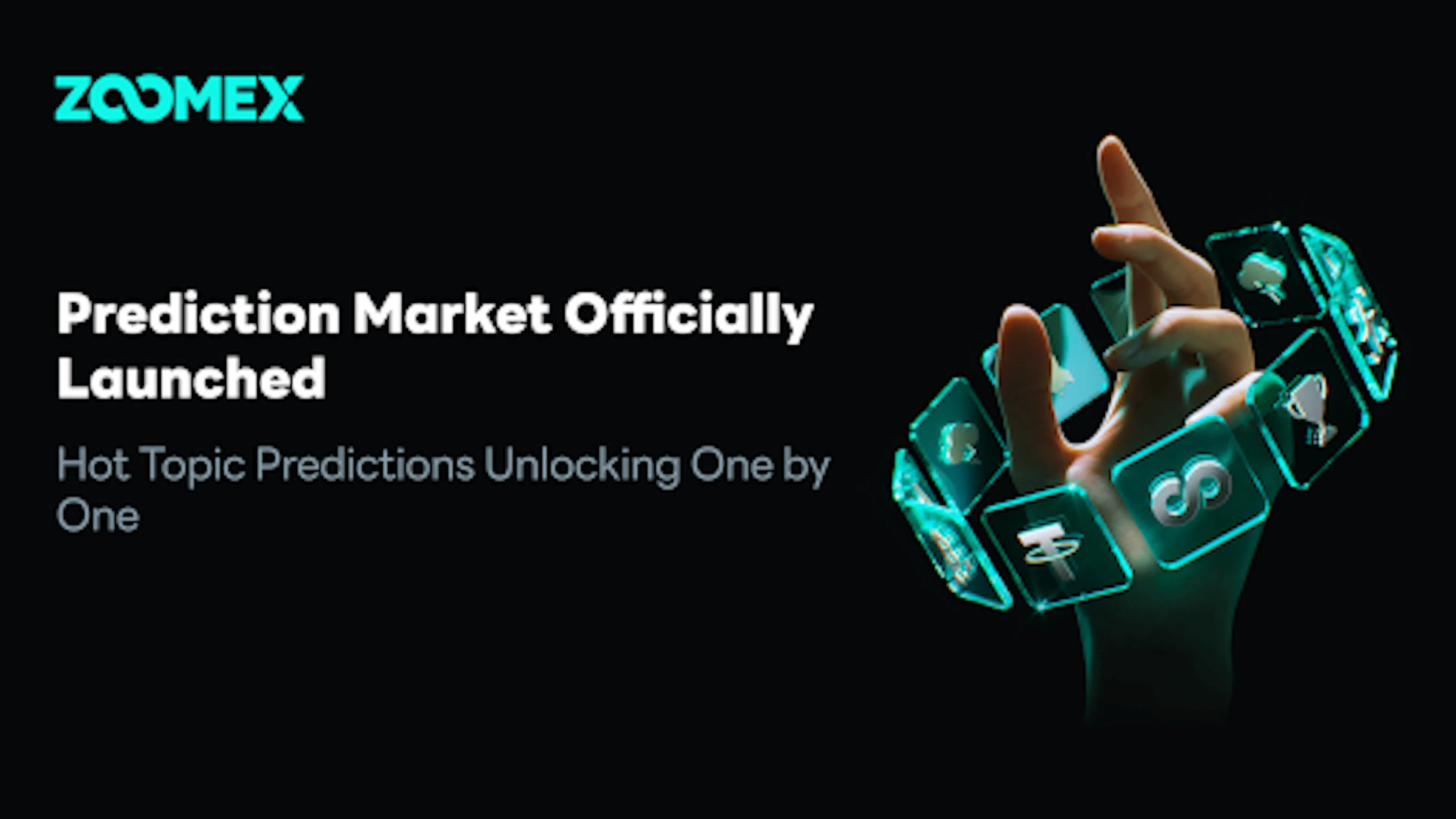 featured image - Zoomex Prediction Market Officially Launches: Participate in Global Trending Events With Crypto