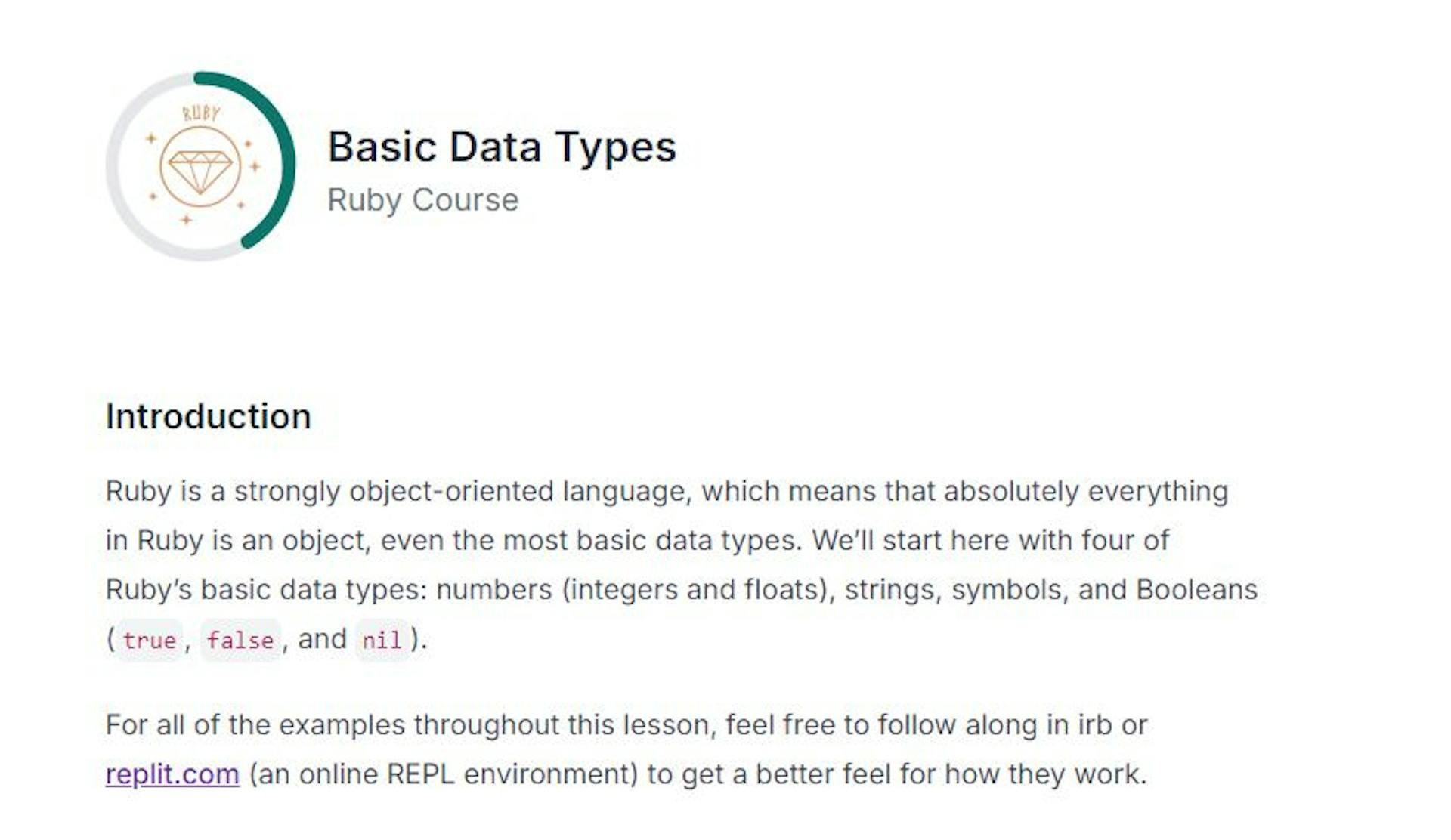 Basic Data Types