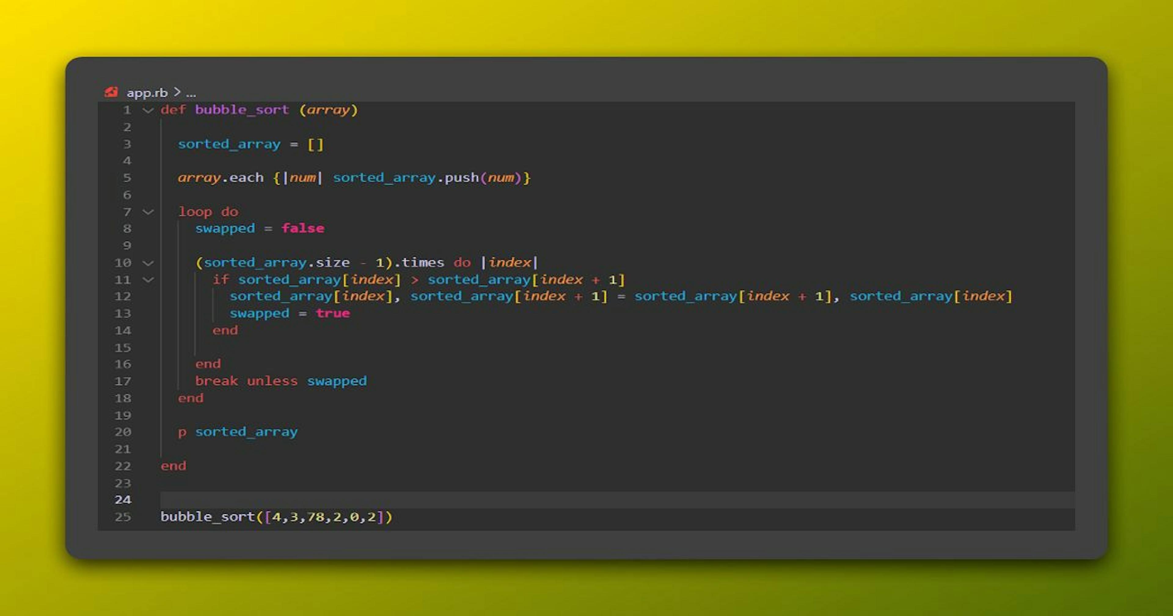 Bubble Sort