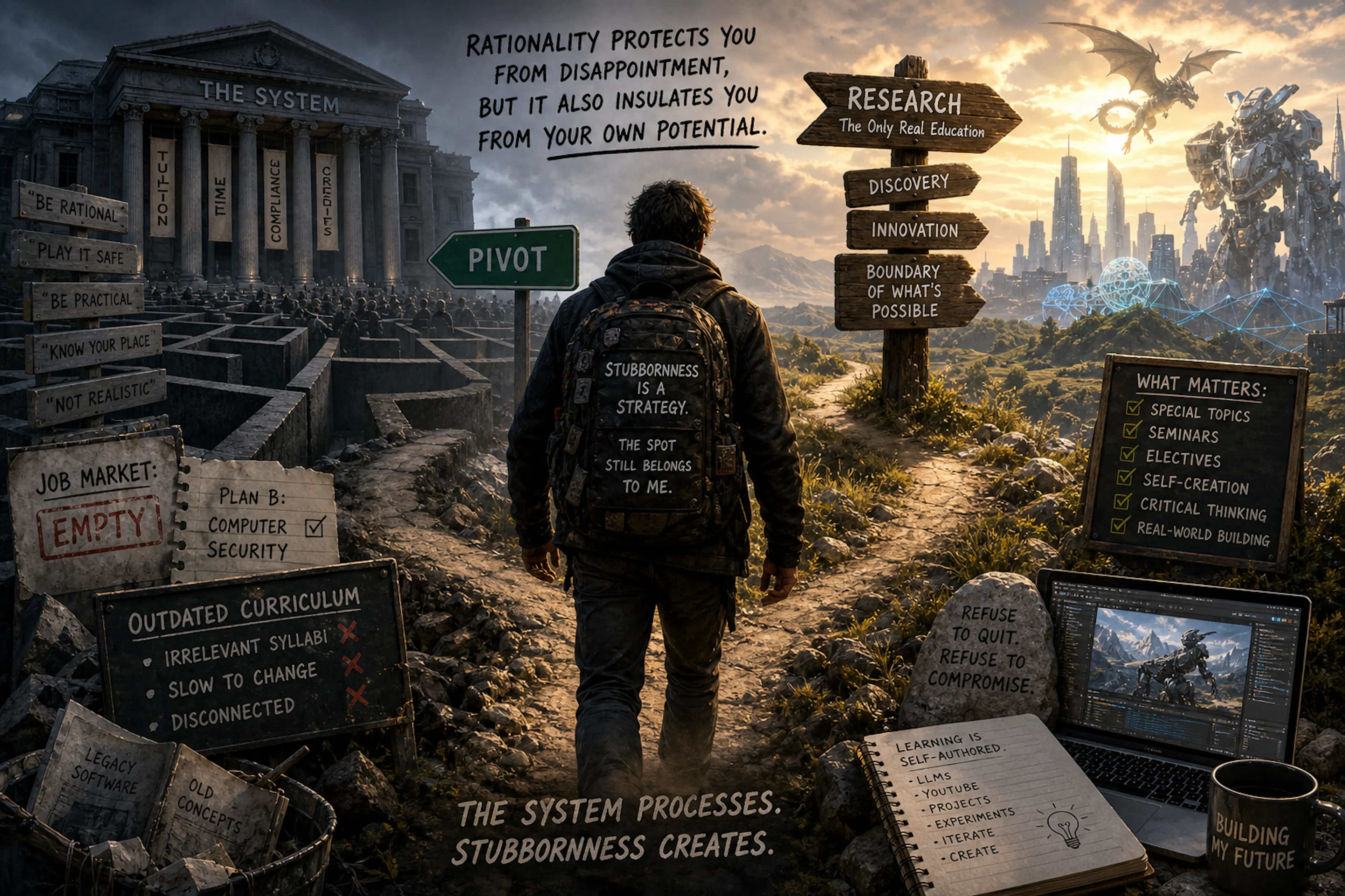 featured image - Life Lessons I Learned in Grad School: The ROI of Irrationality