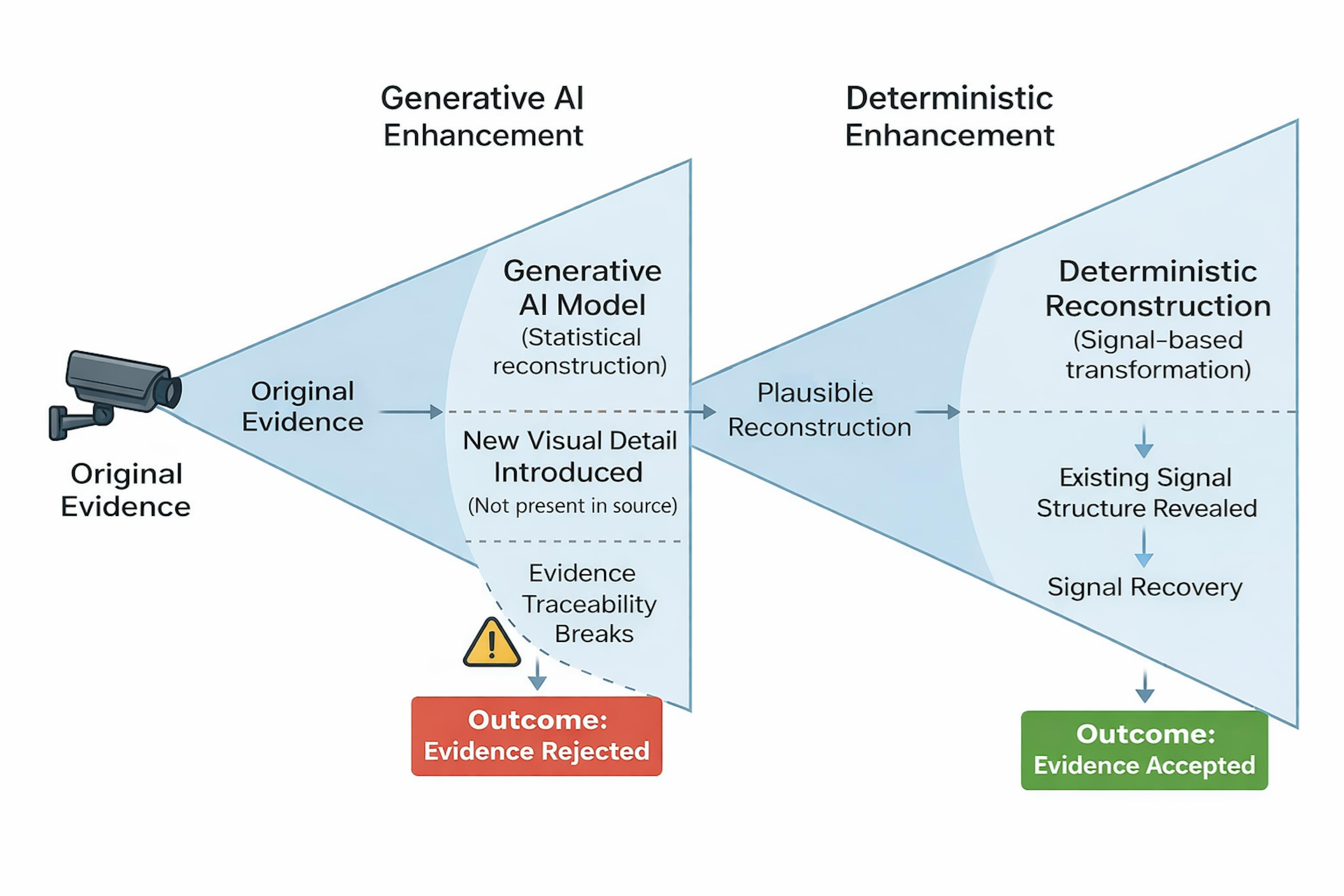 featured image - When AI “Enhancement” Becomes Evidence: Why Deterministic Methods Are Quietly Changing the Courtroom