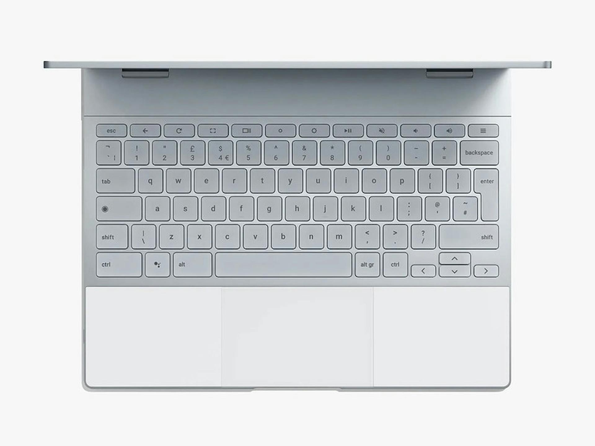 The Pixelbook has a backlit keyboard with a dedicated Google Assistant button. Image credit: Google