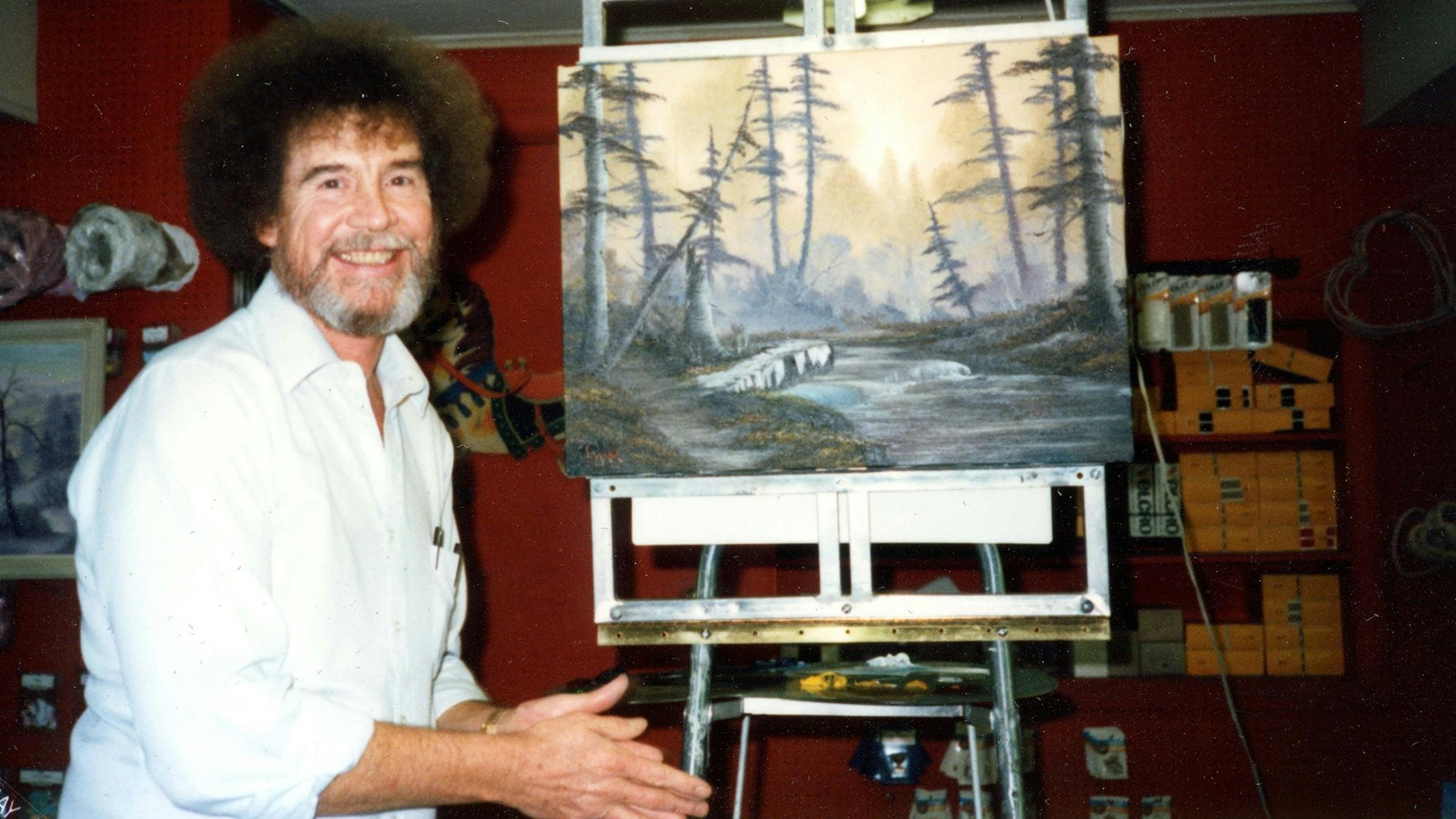 Bob Ross doing what he did best