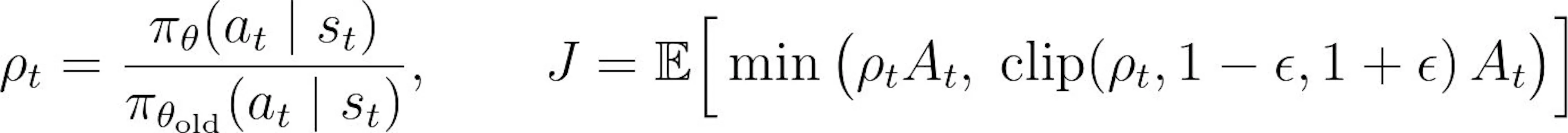 PPO: importance ratio