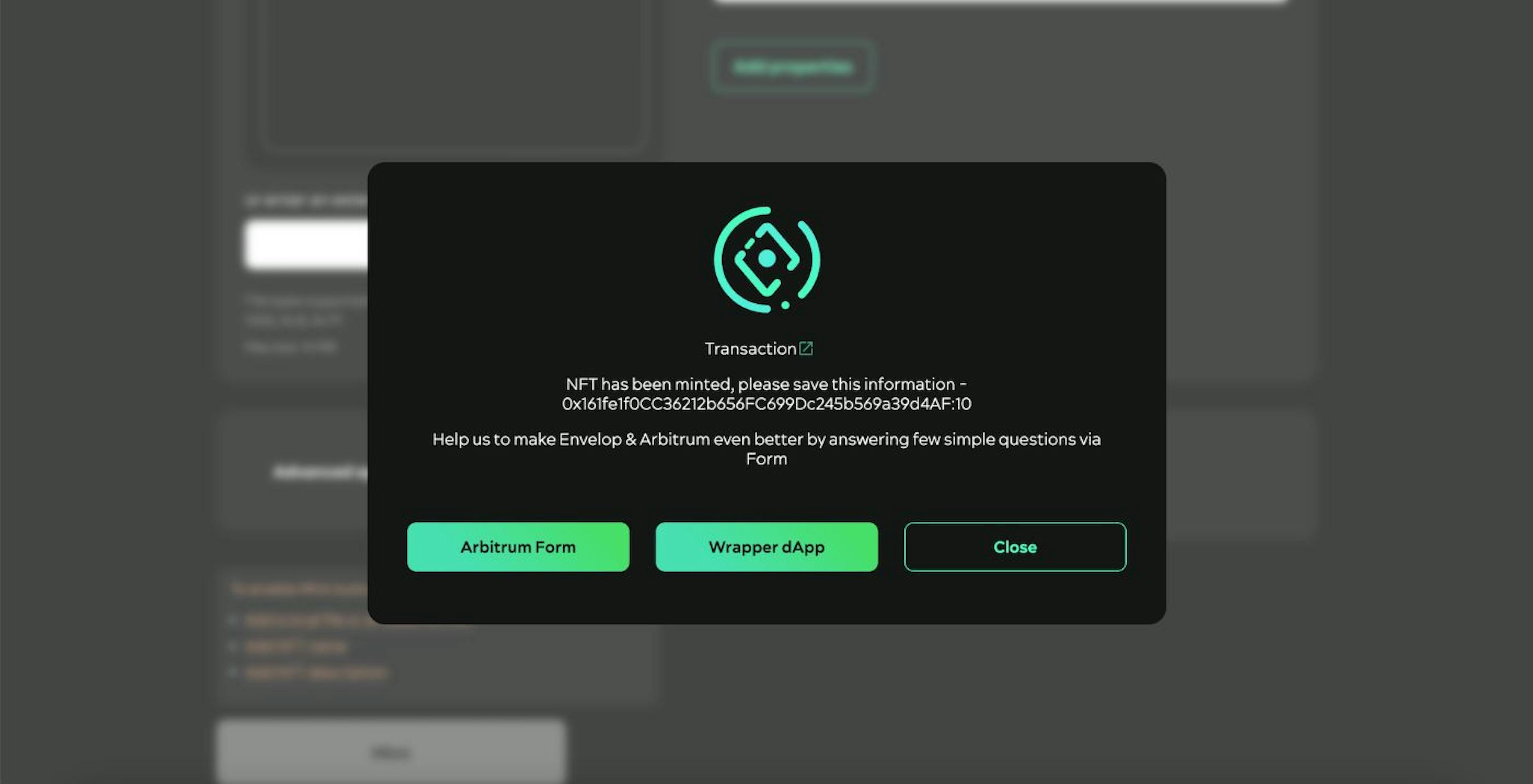 DAO Envelop. dApp. Screenshot 05