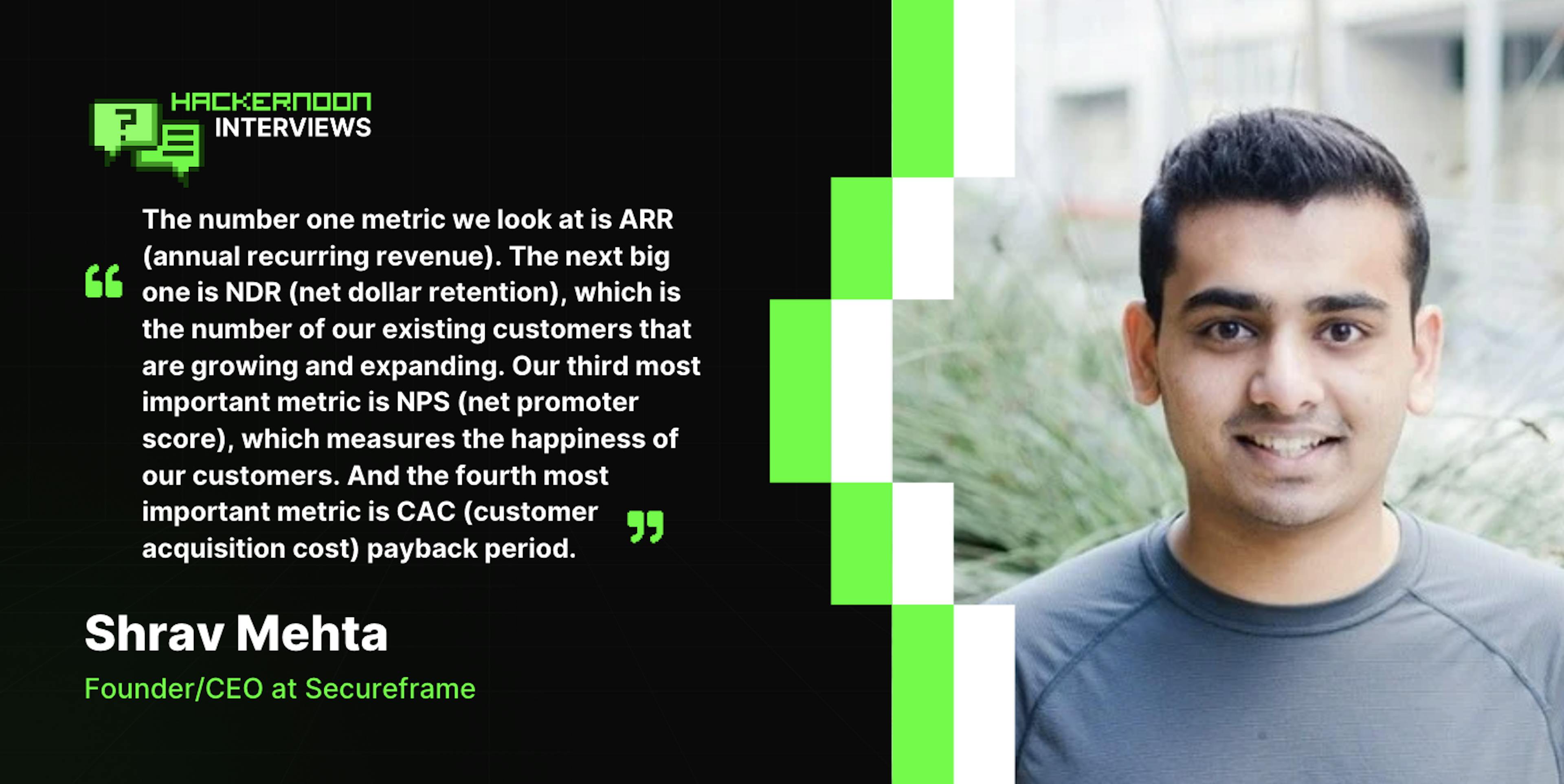 featured image - "Our Biggest Growth Goal is to Double our Revenue Year-over-Year," says Secureframe CEO Shrav Mehta
