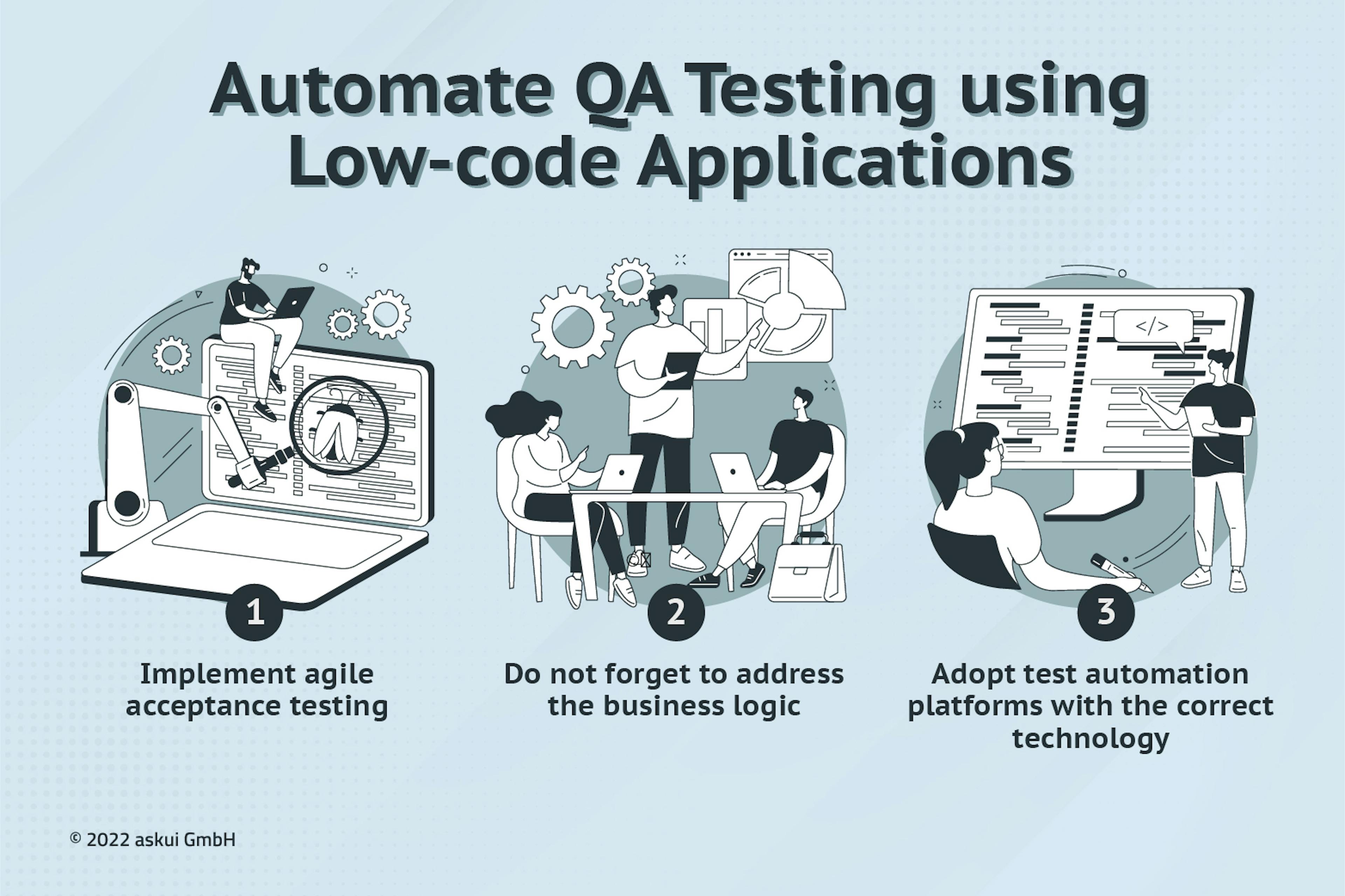 Automate QA Testing using Low-code Applications