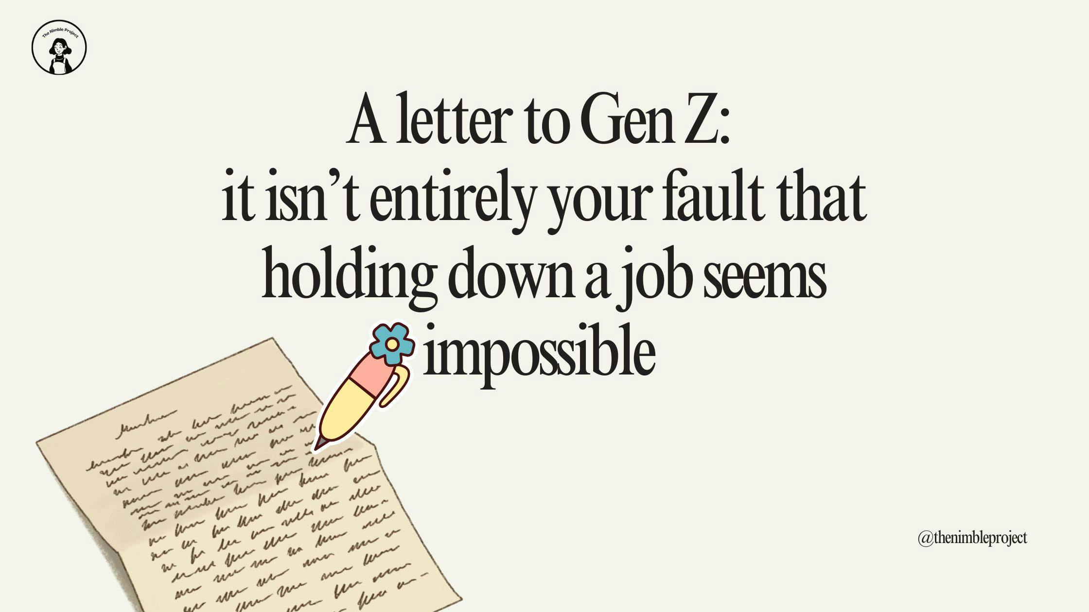 A Letter to Gen Z - Lonely, Cynical, and Clocked Out: Gen Z at Work