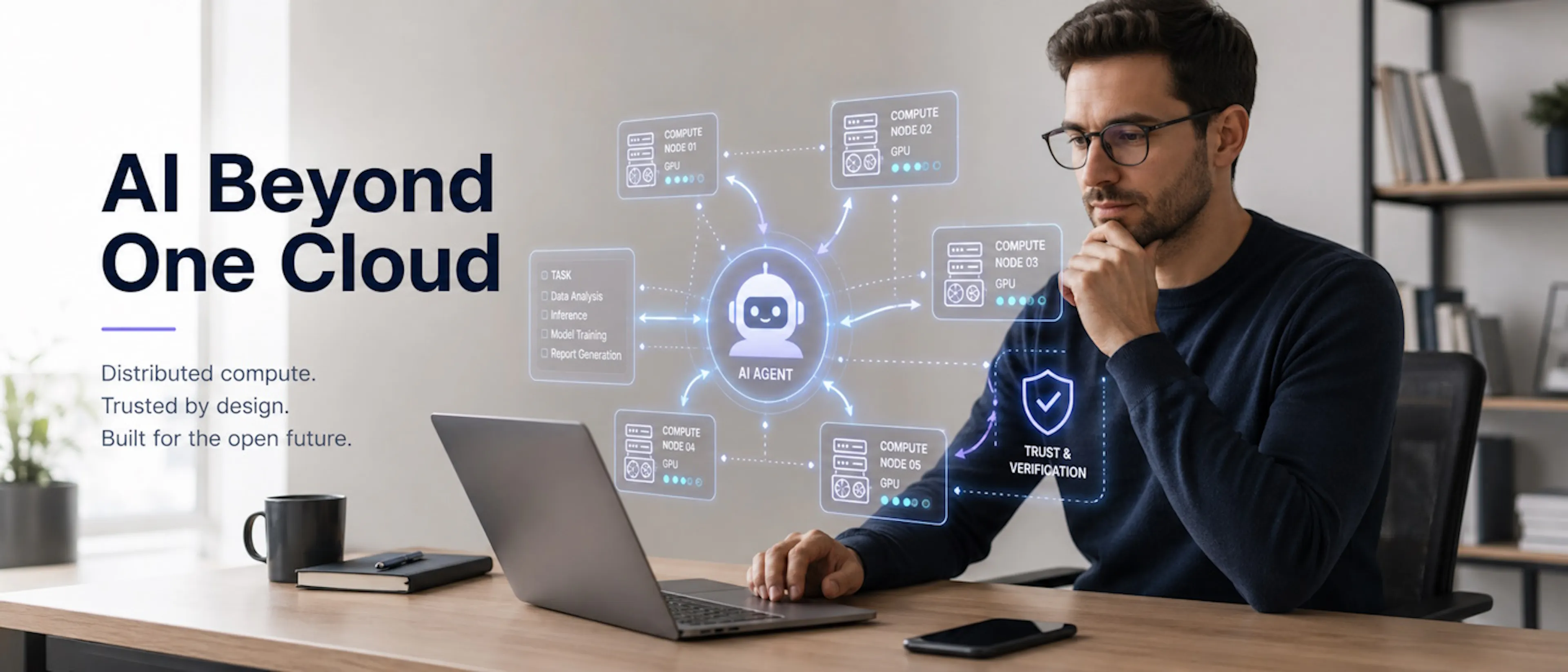 featured image - What Happens When AI Agents Run on Decentralized Compute?