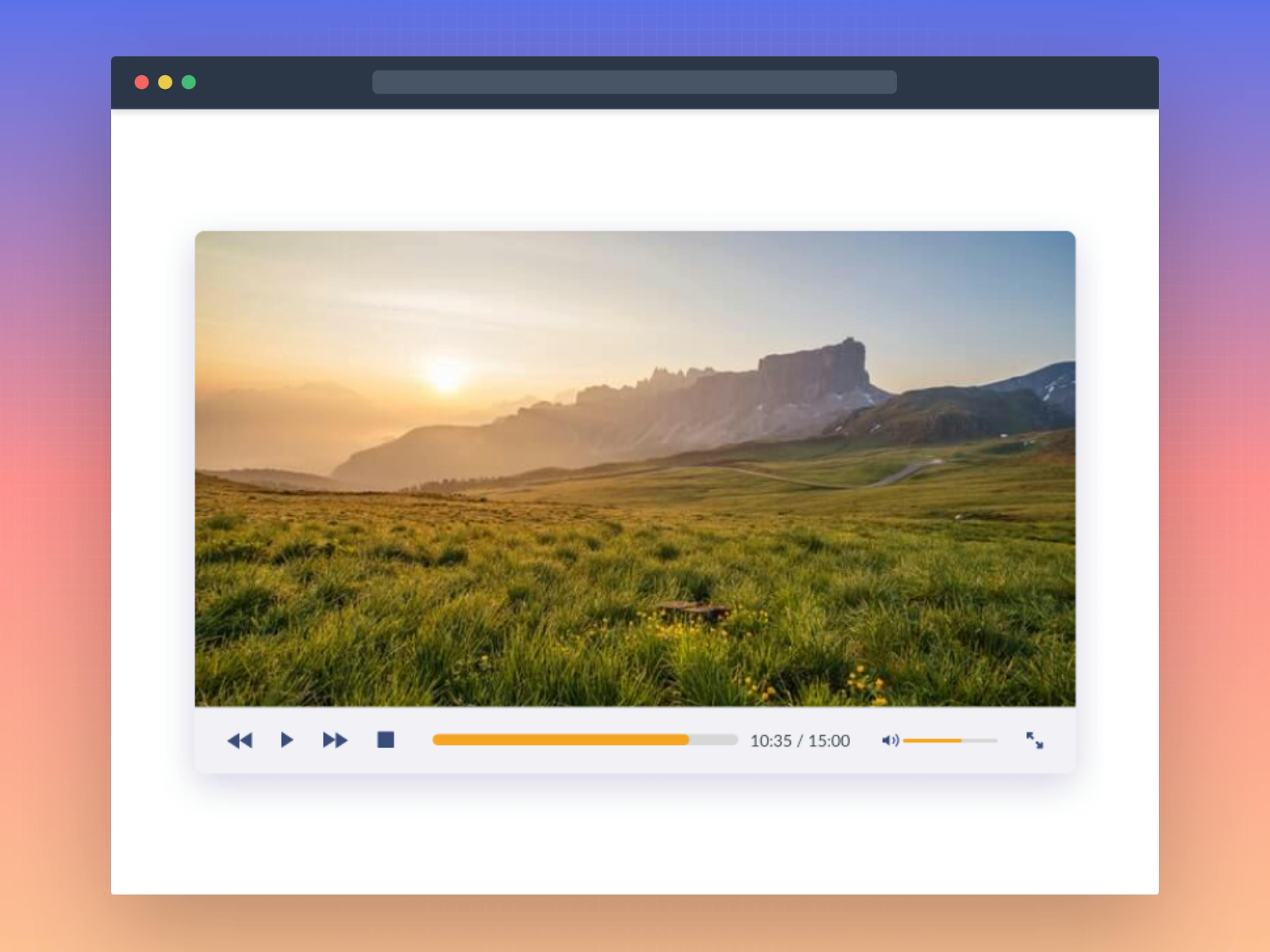 Video Player Web App Frontend Project