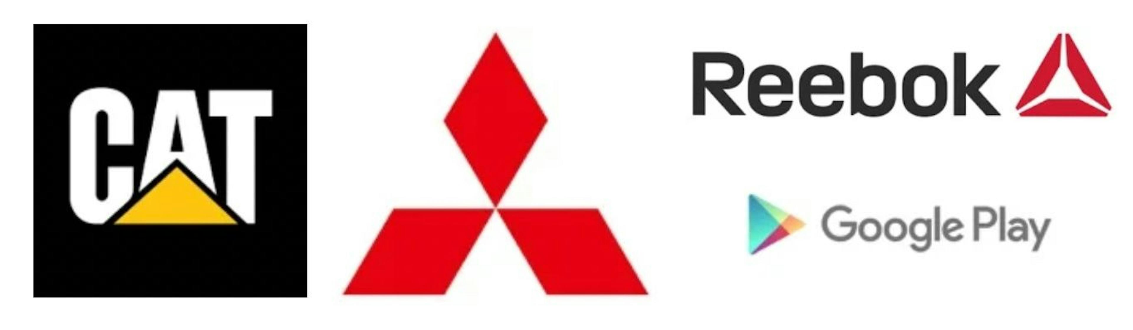 Triangular logos