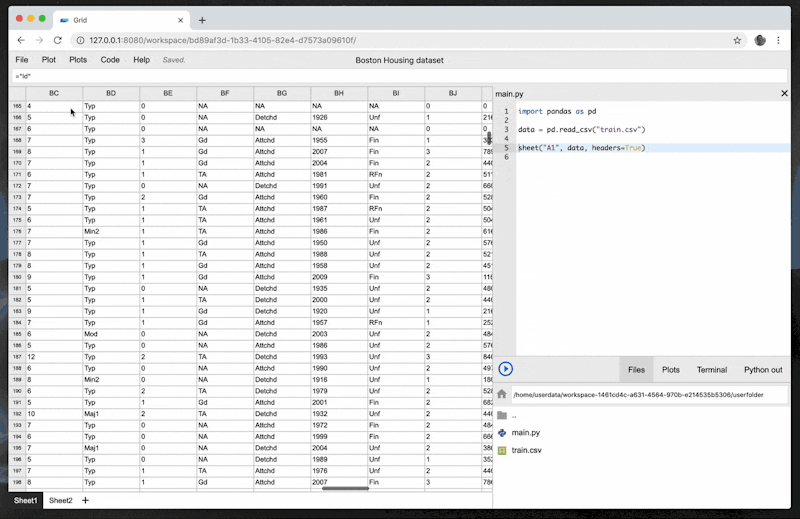 How I built a spreadsheet app with Python to make data science easier ...