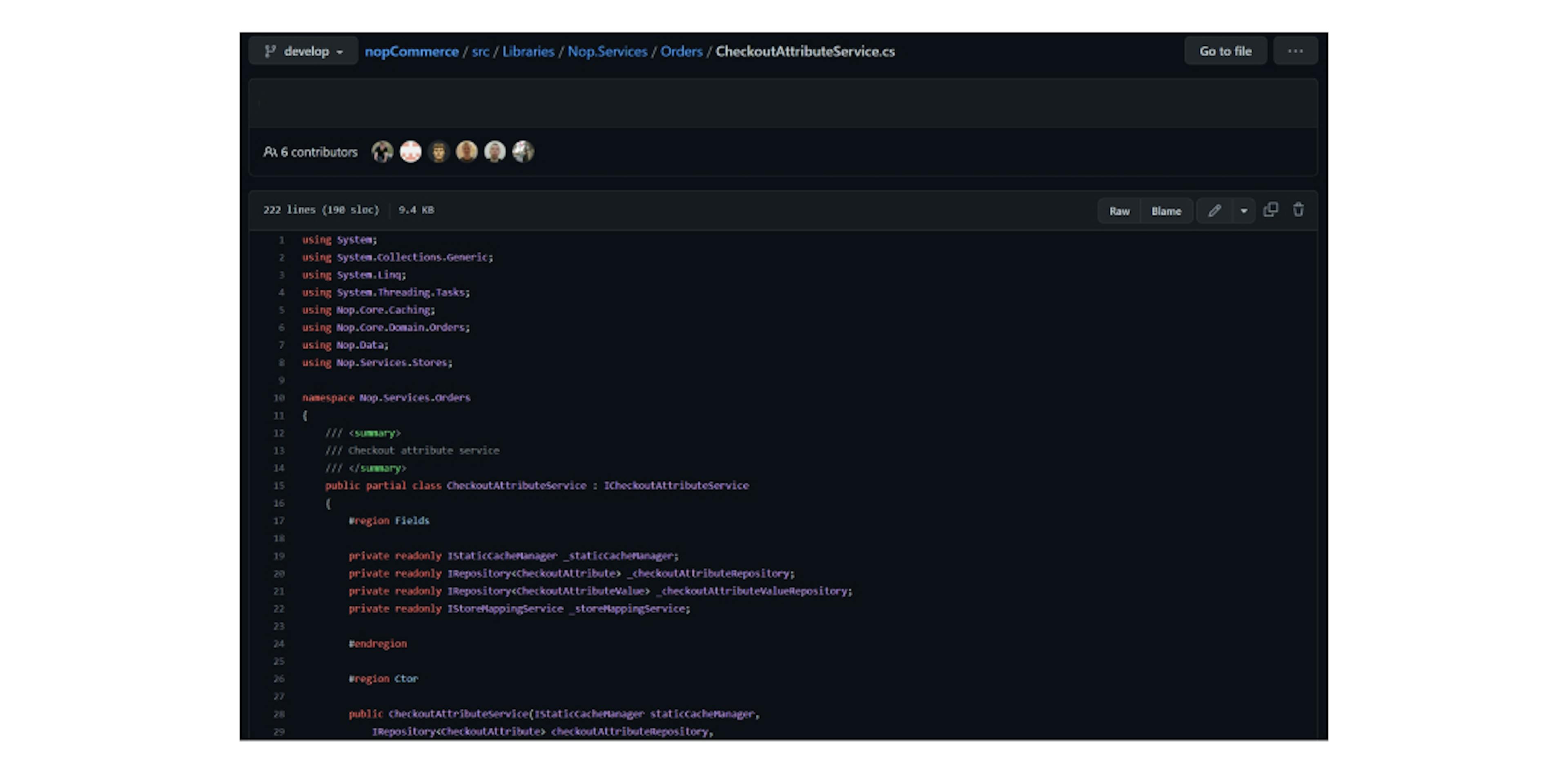 CheckoutAttributeService 类